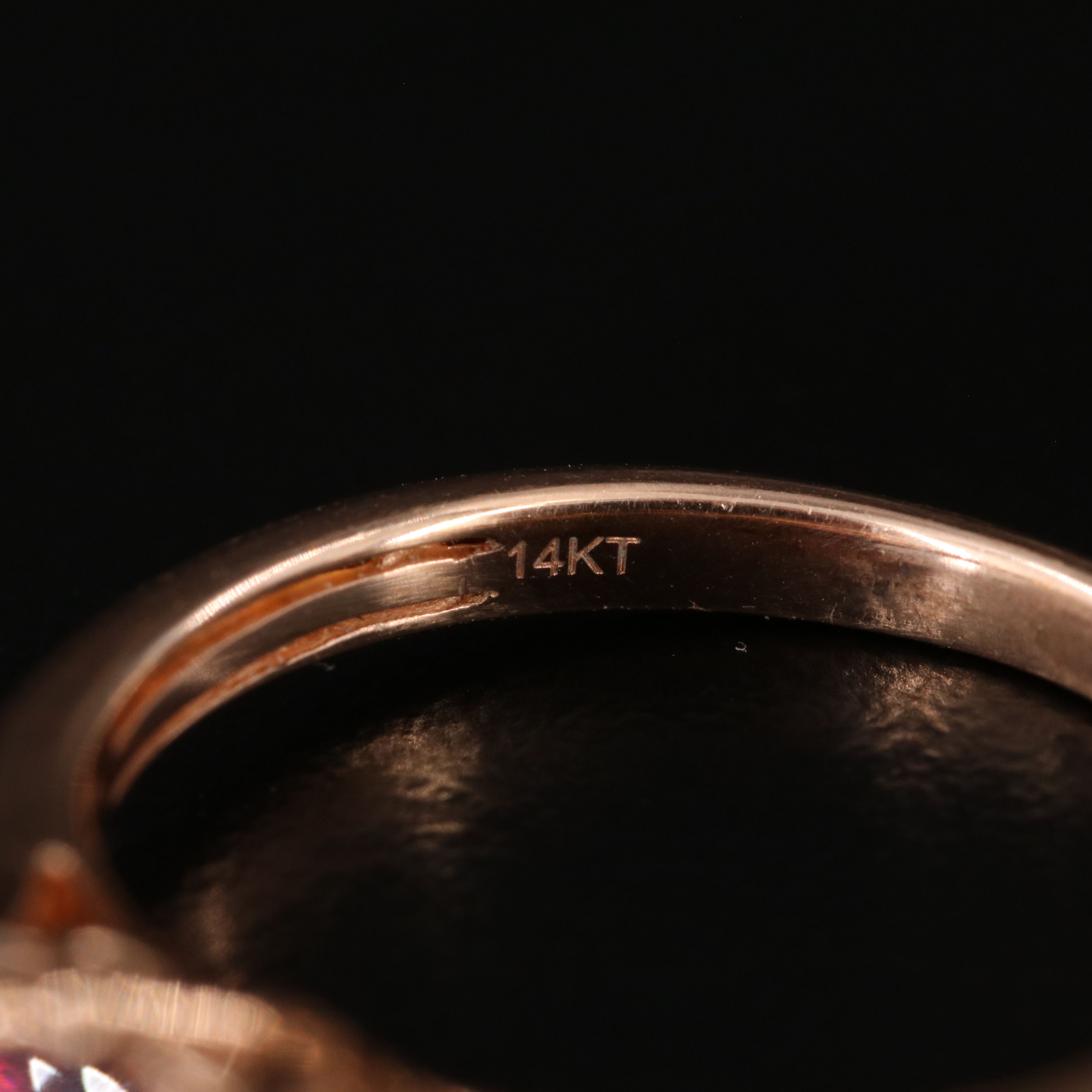 Le Vian 14K Rose Gold Garnet and Diamond Ring Featuring Fancy Brown