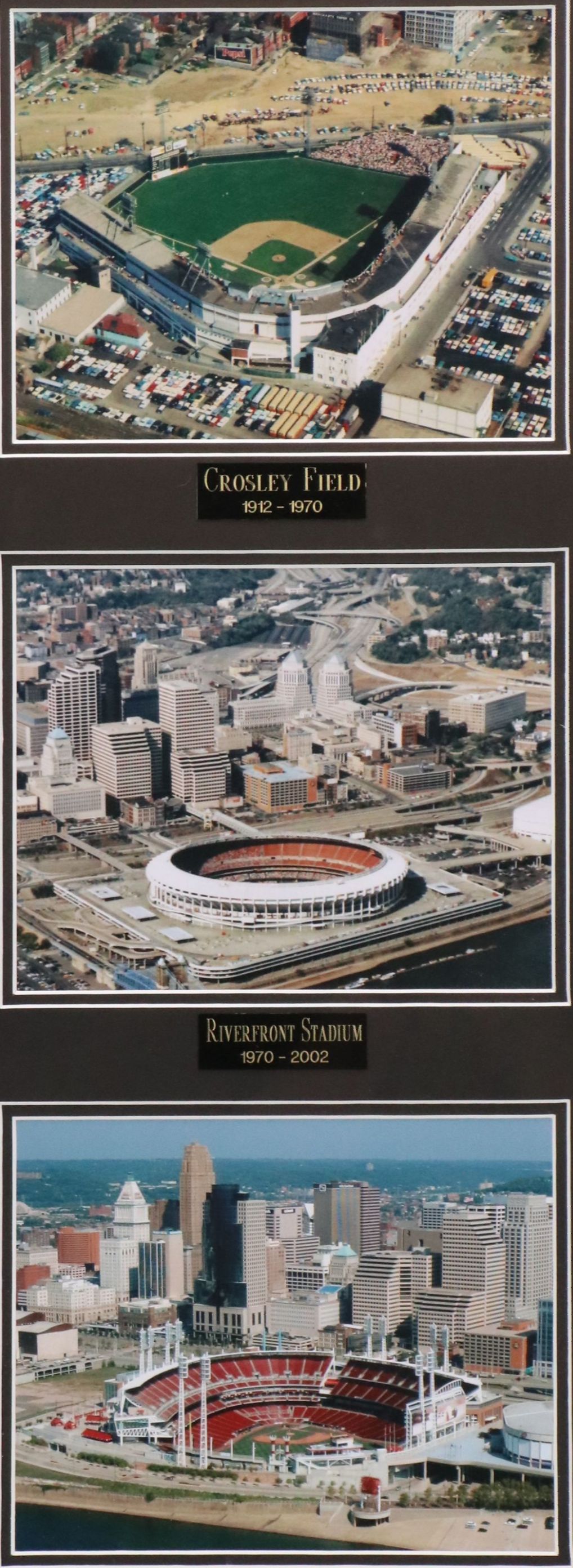 Chromogenic Color Prints of Cincinnati Baseball Stadiums Through the Ages