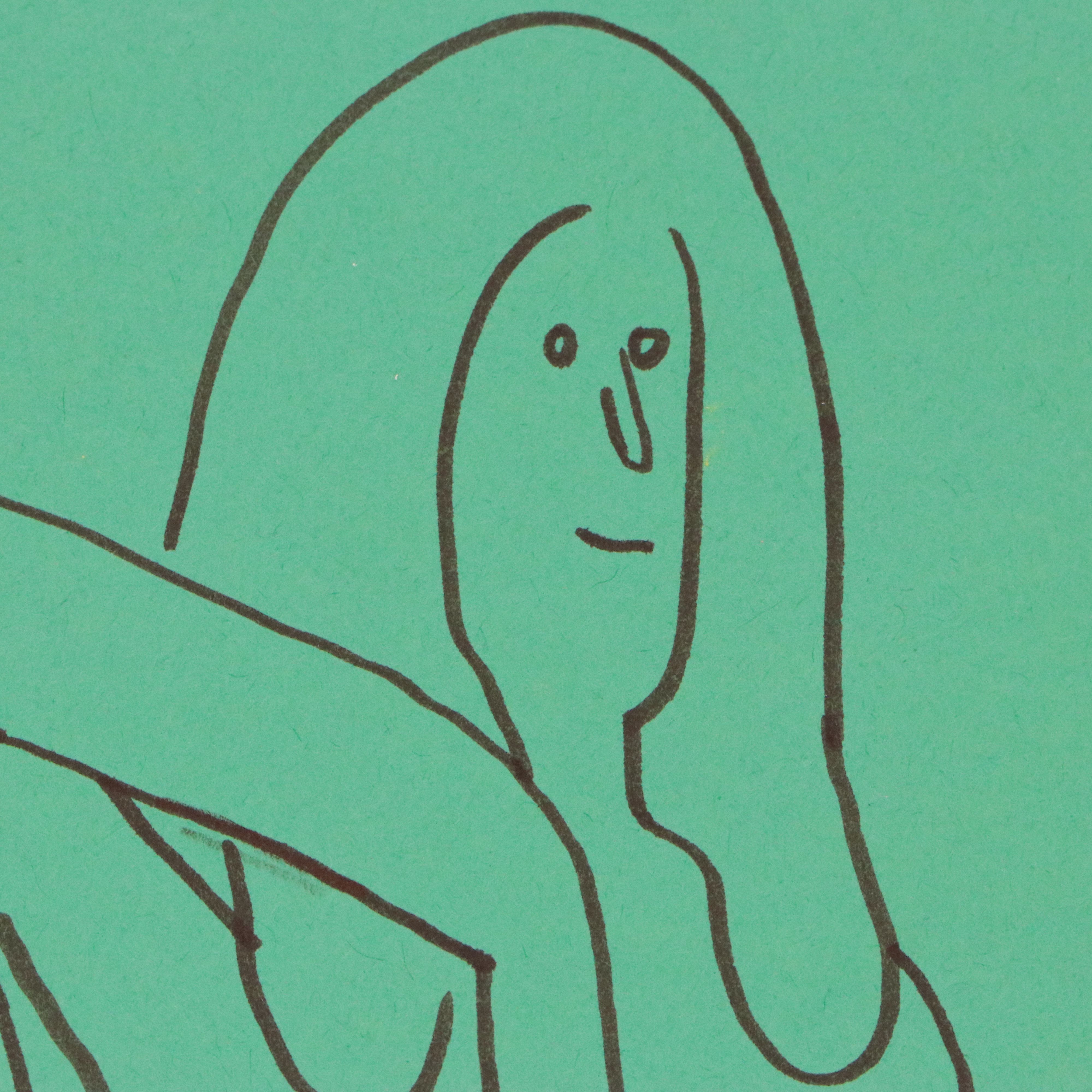 MP Figurative Ink Drawing of Female Nude, 2018