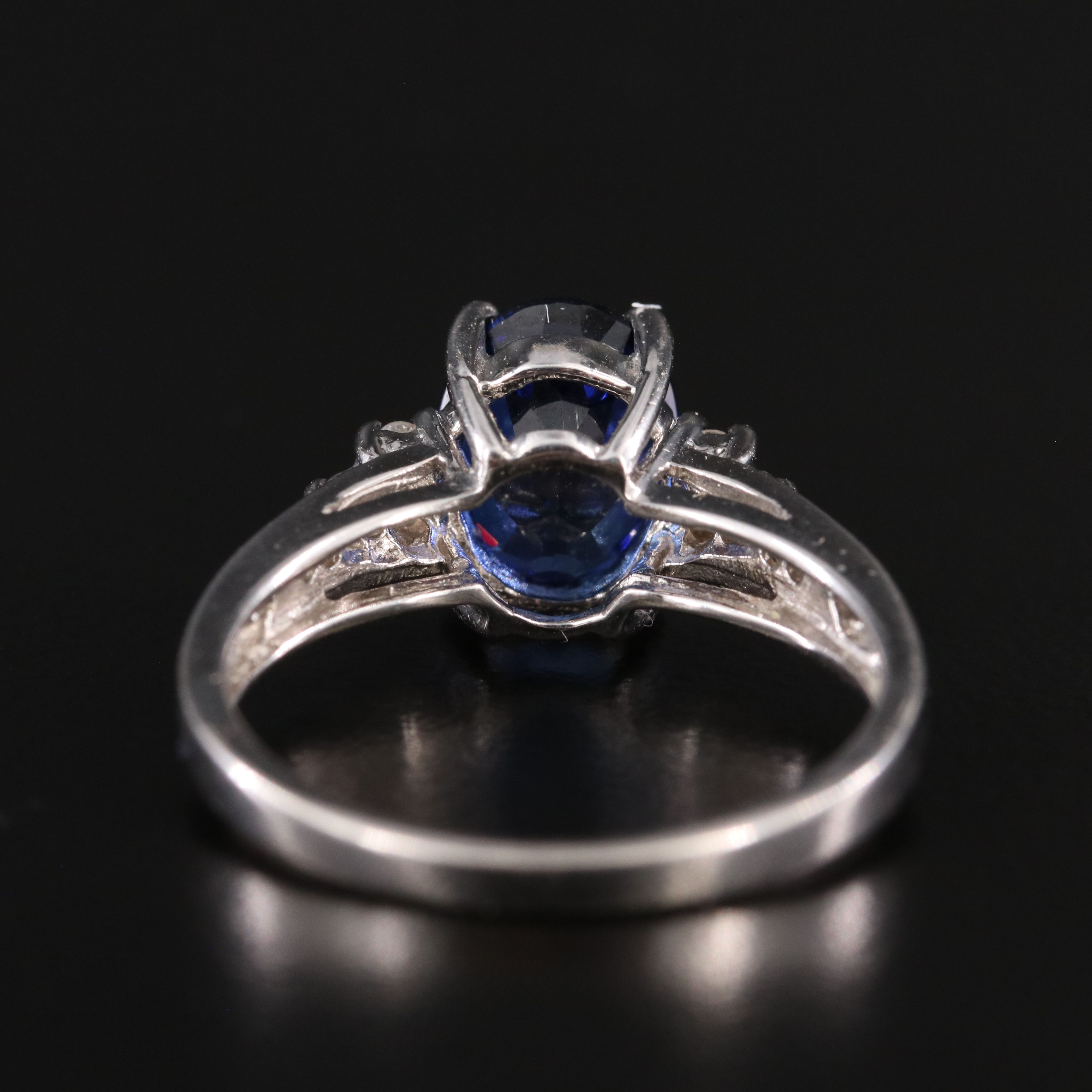 14K Sapphire and Diamond Ring
