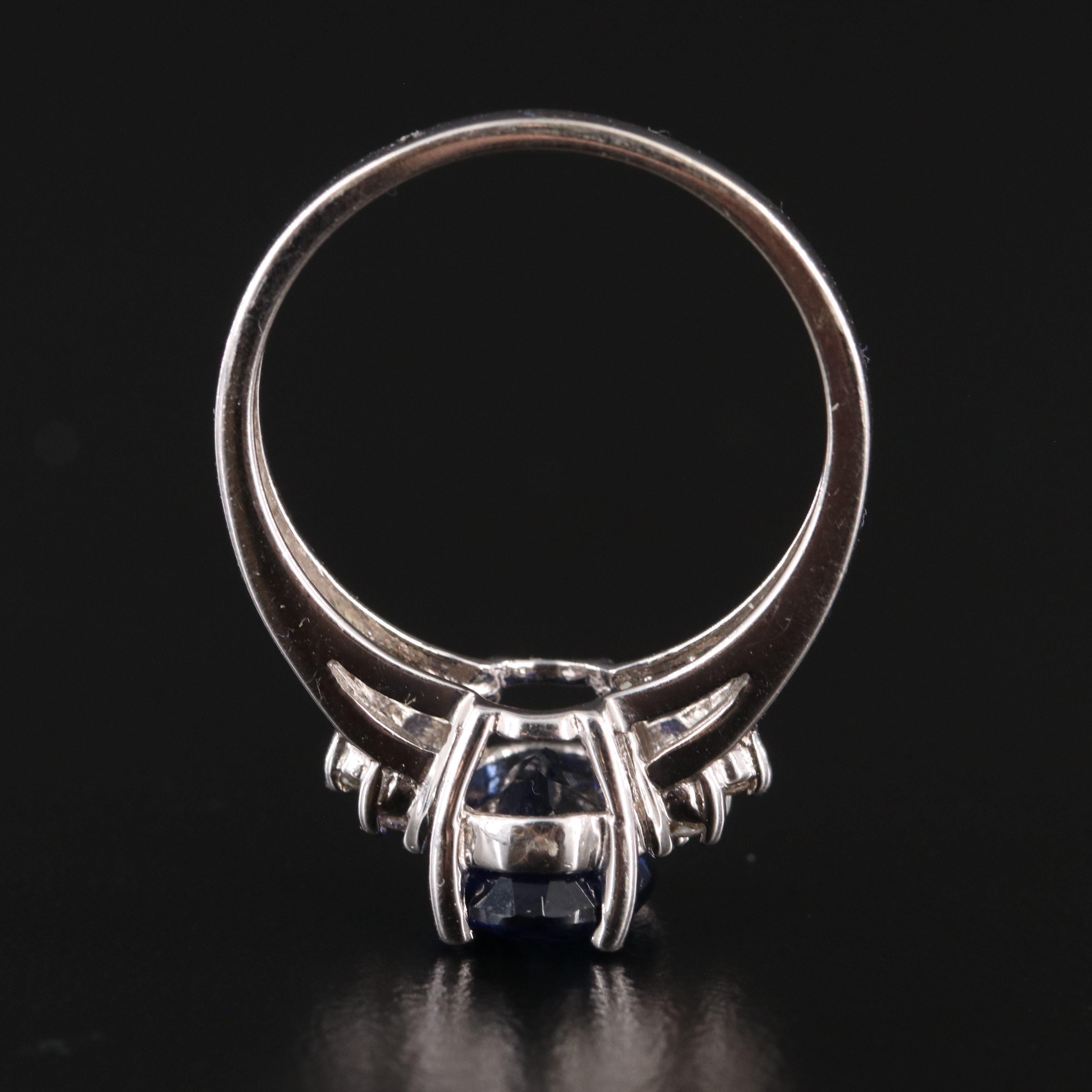 14K Sapphire and Diamond Ring