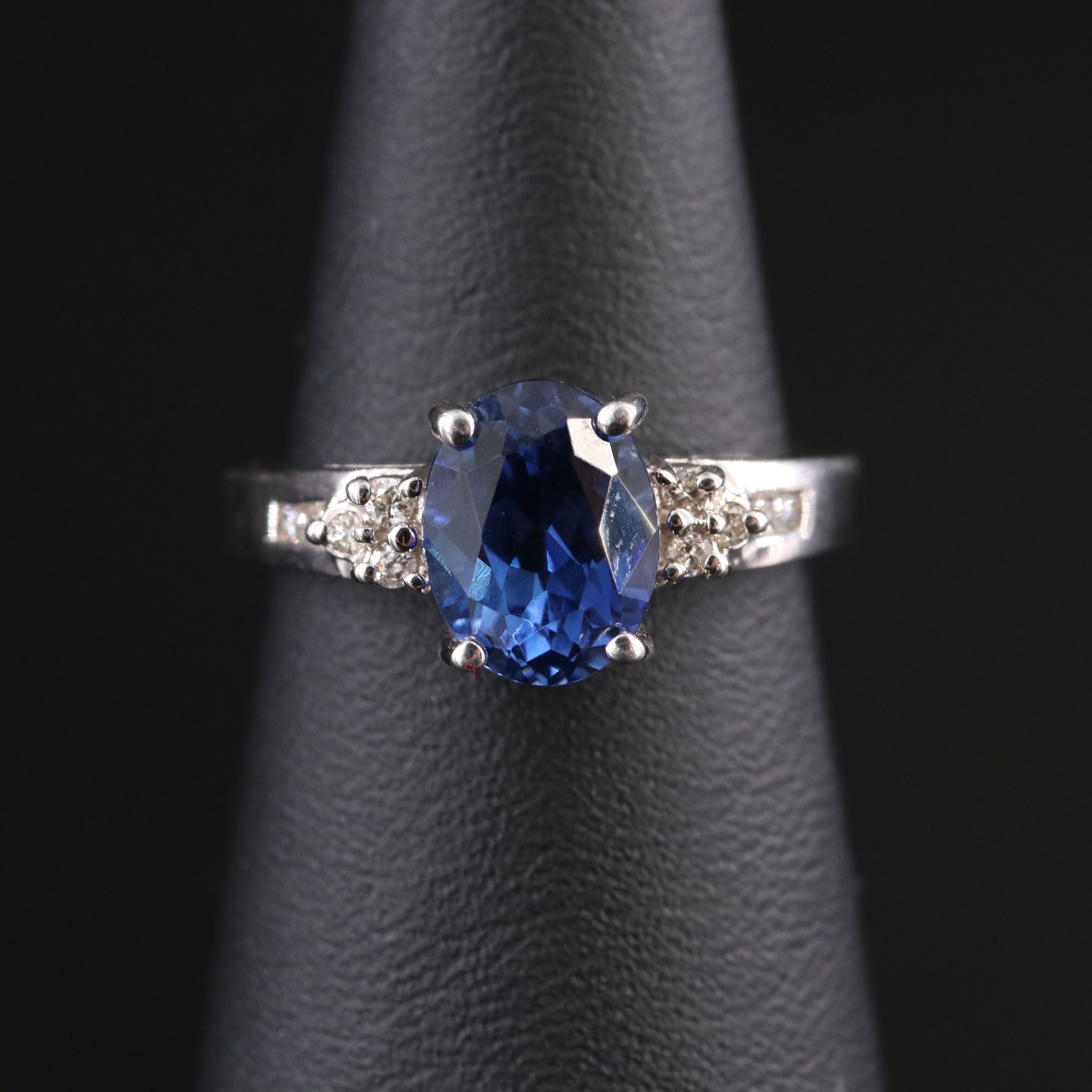 14K Sapphire and Diamond Ring