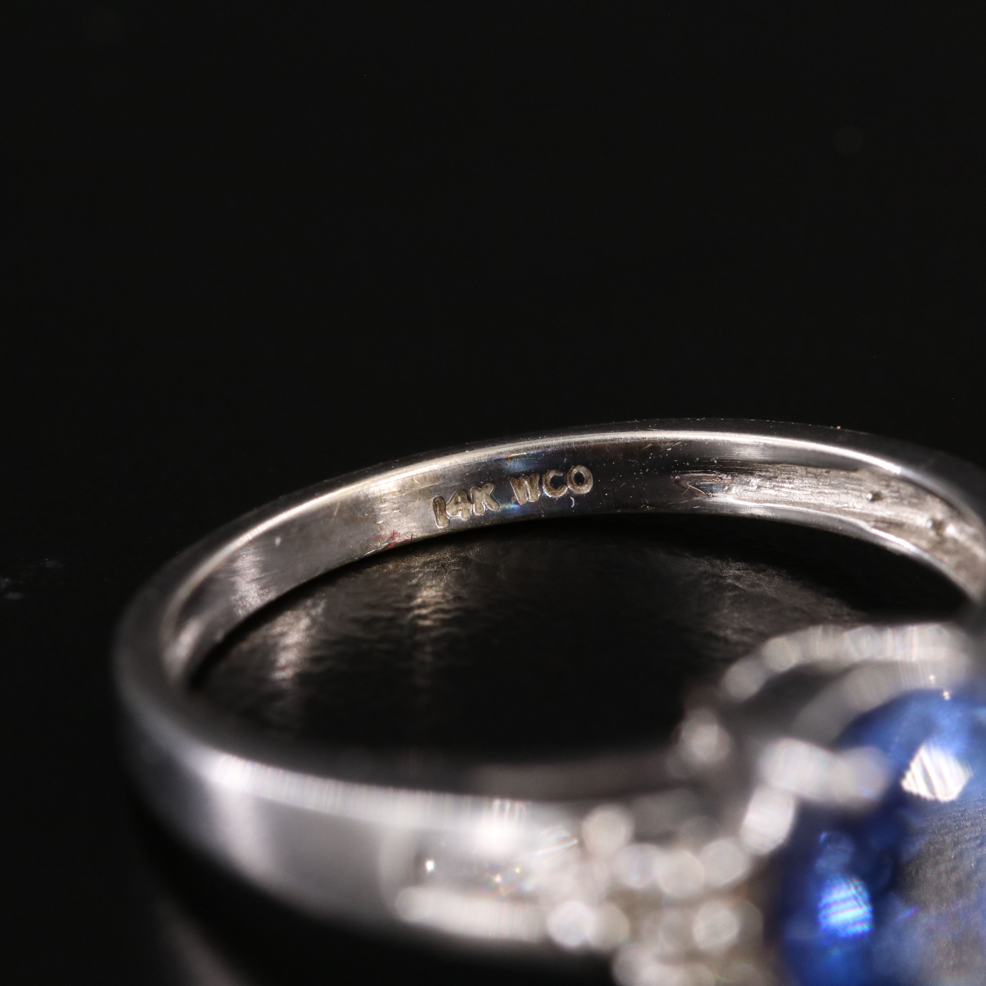 14K Sapphire and Diamond Ring