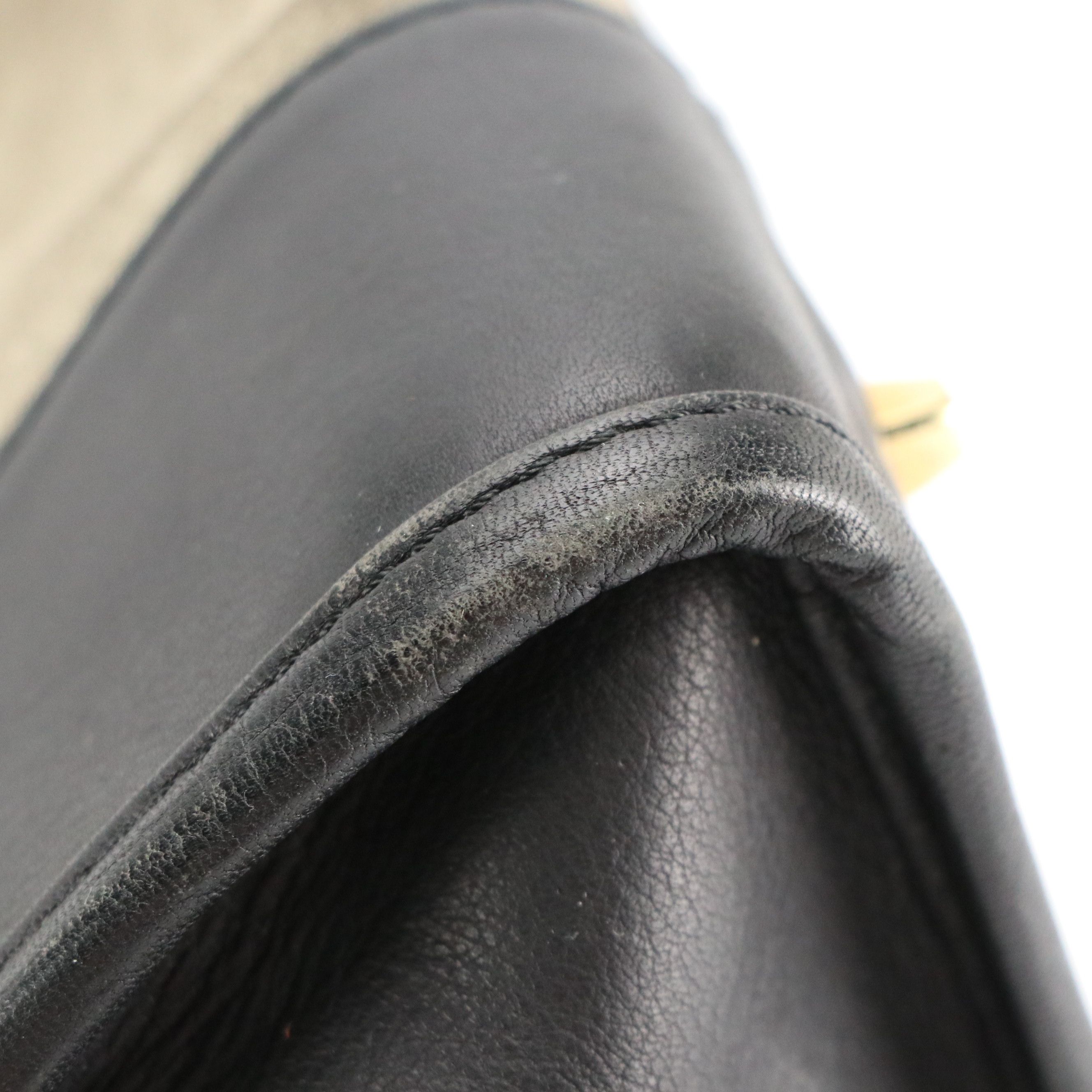 Loewe Amazona 28 Handbag in Suede and Black Calfskin Leather