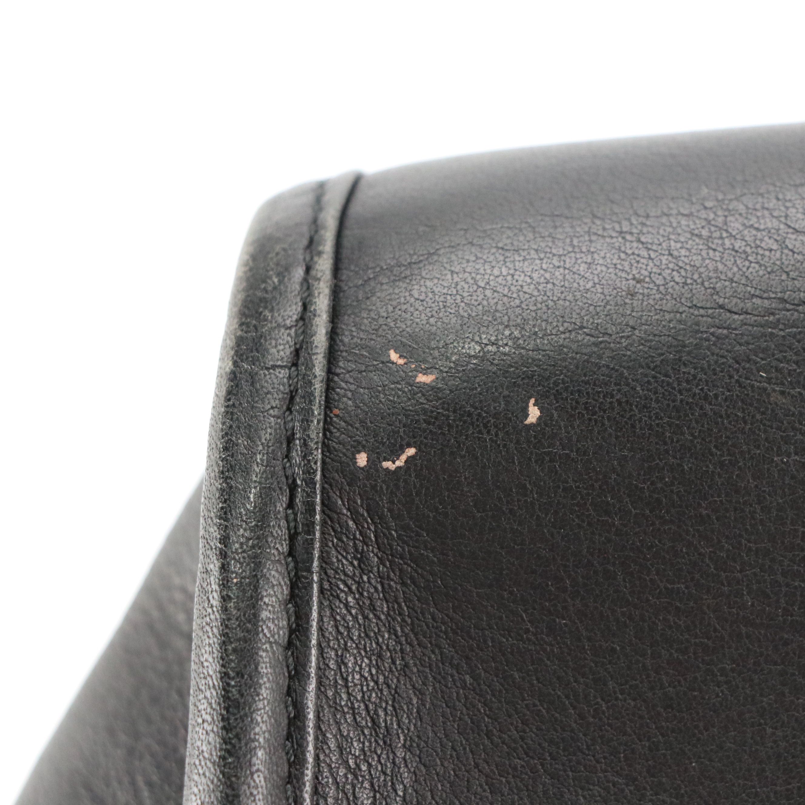 Loewe Amazona 28 Handbag in Suede and Black Calfskin Leather