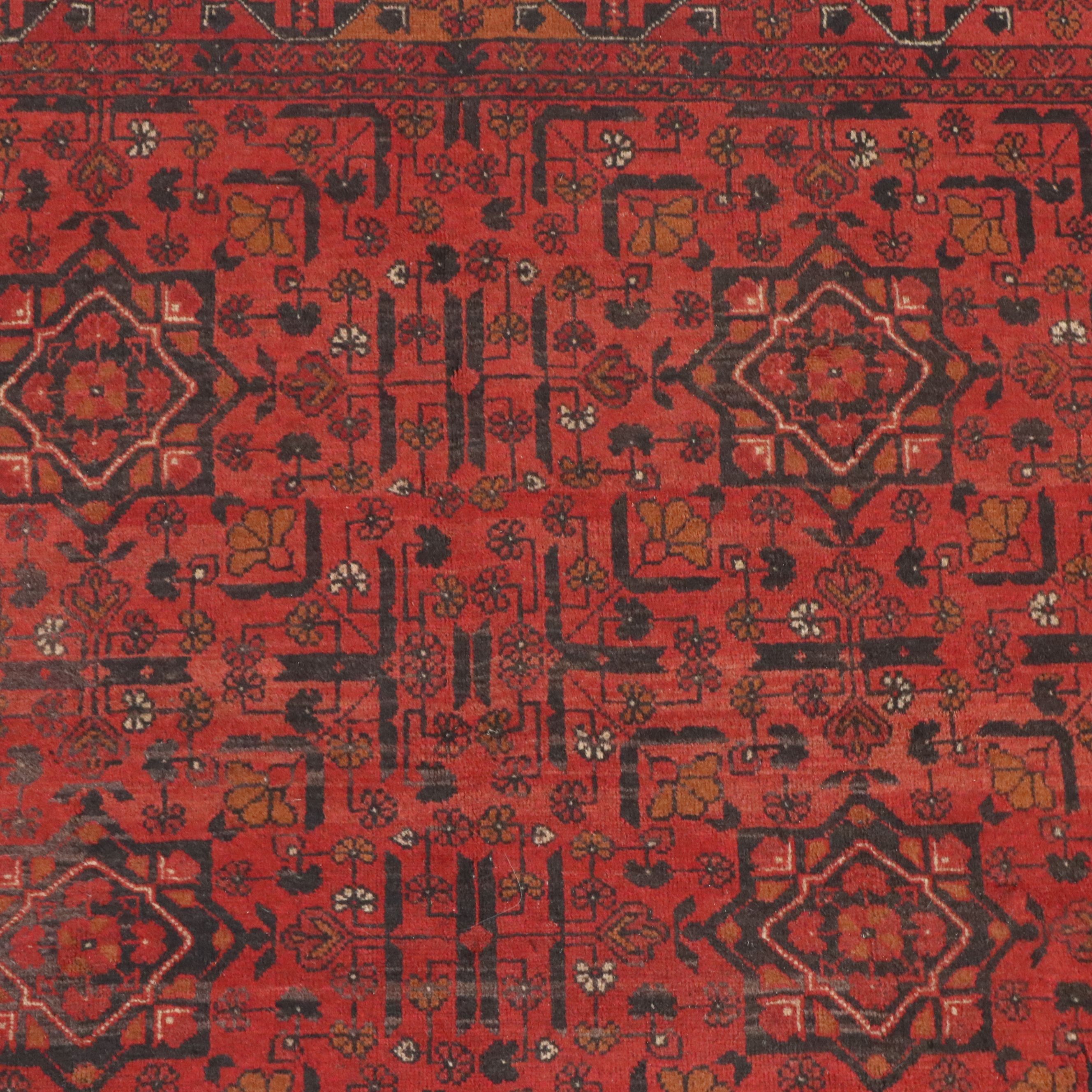 5' x 6'5 Hand-Knotted Afghan Kunduz Area Rug