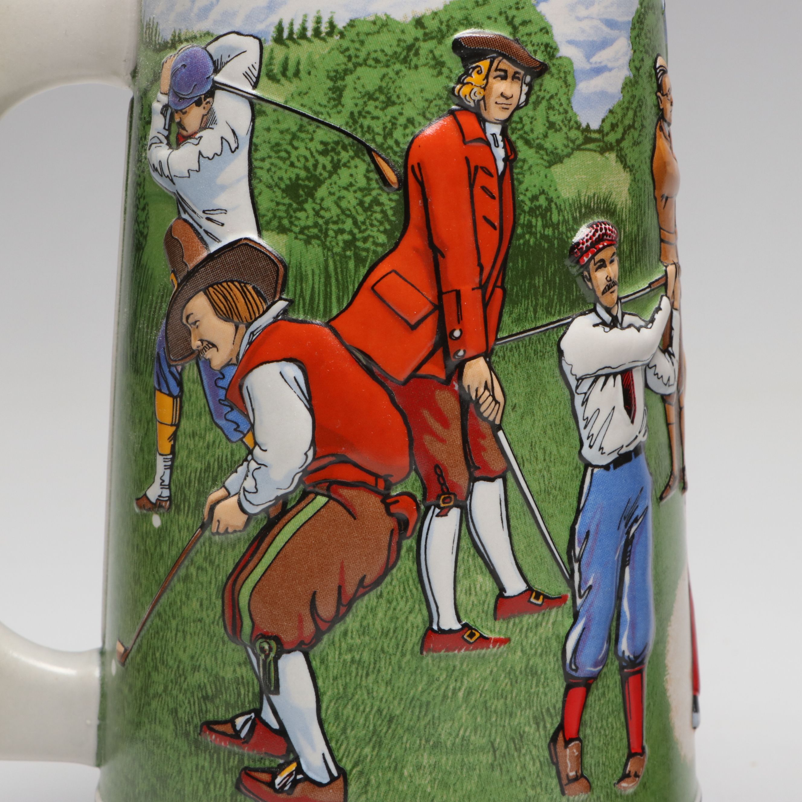 Budweiser Holiday, Sports Series "Golf" and Miller High Life Steins, 1990s