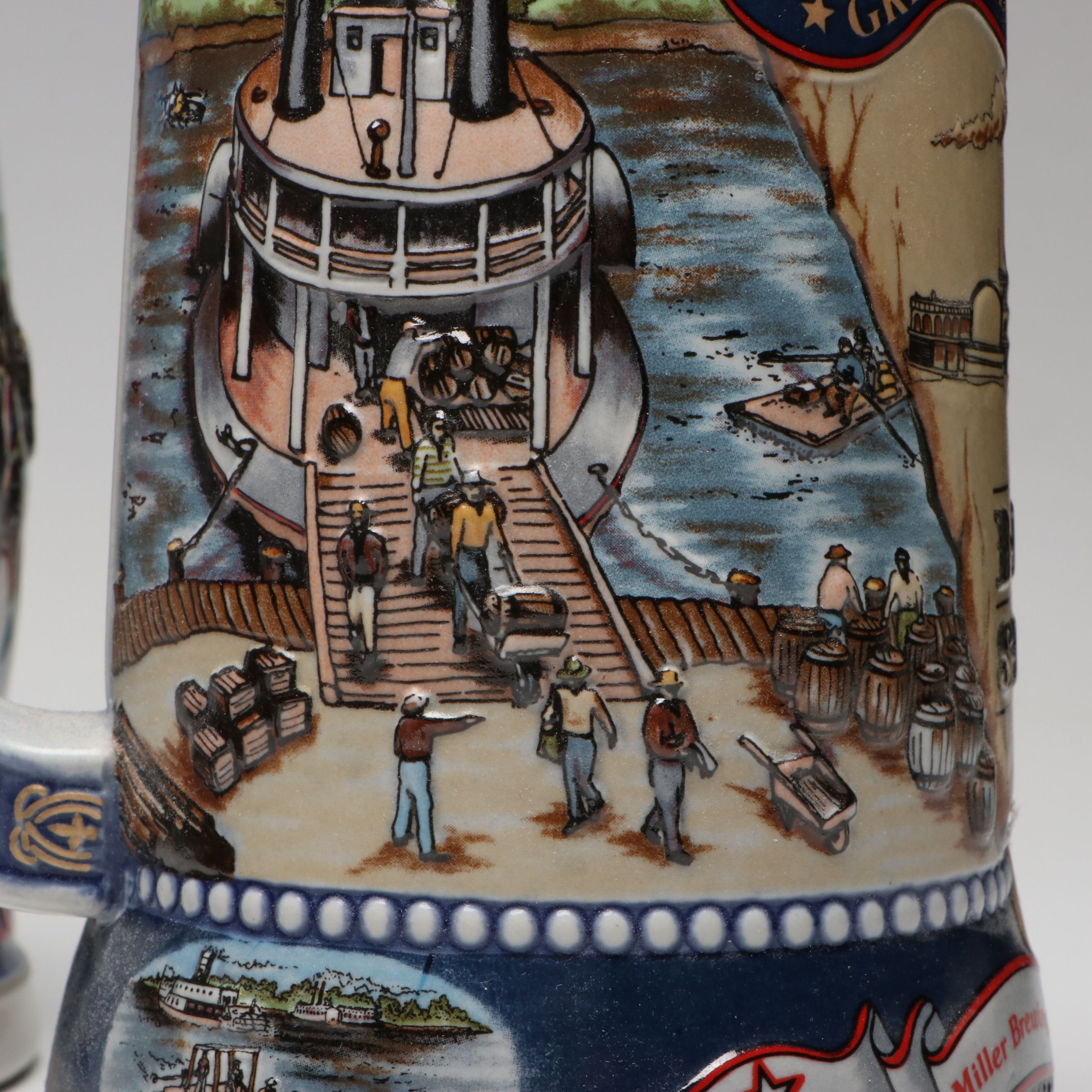 Budweiser Holiday, Sports Series "Golf" and Miller High Life Steins, 1990s