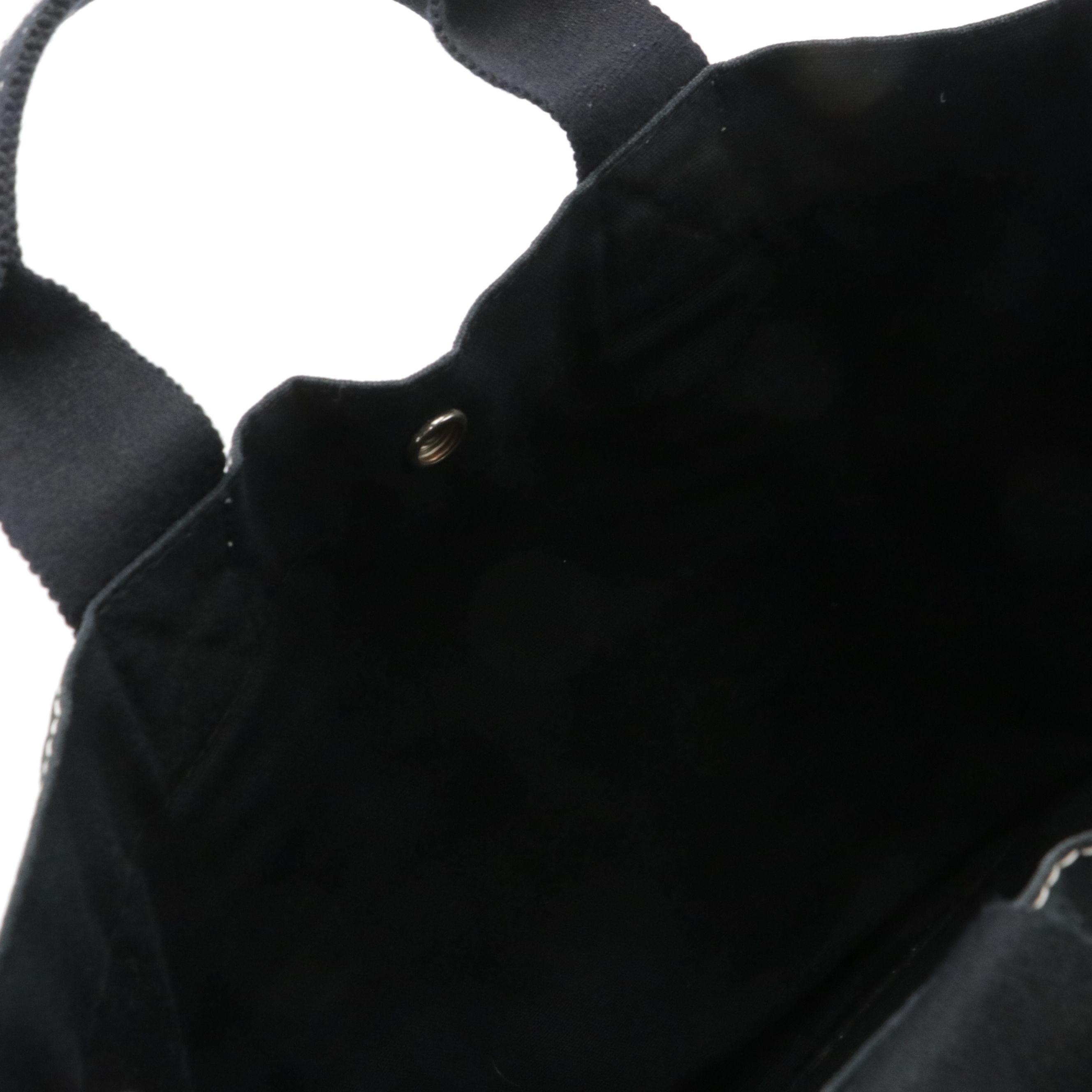 Hermès Deauville MM Tote Bag in Black Cotton Canvas