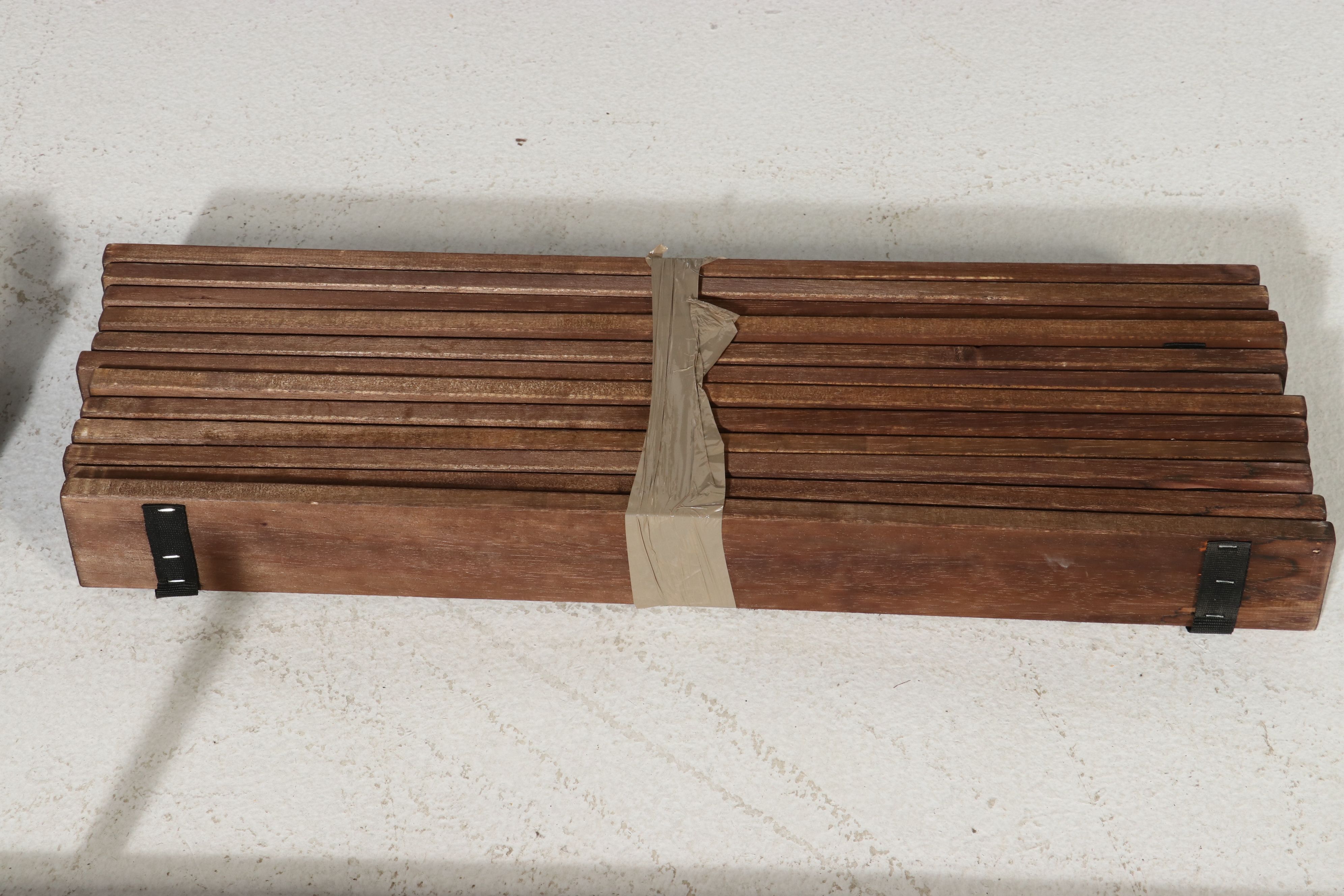 Arhaus Furniture "Lanter" Black Oak Queen Bed Frame, 21st Century