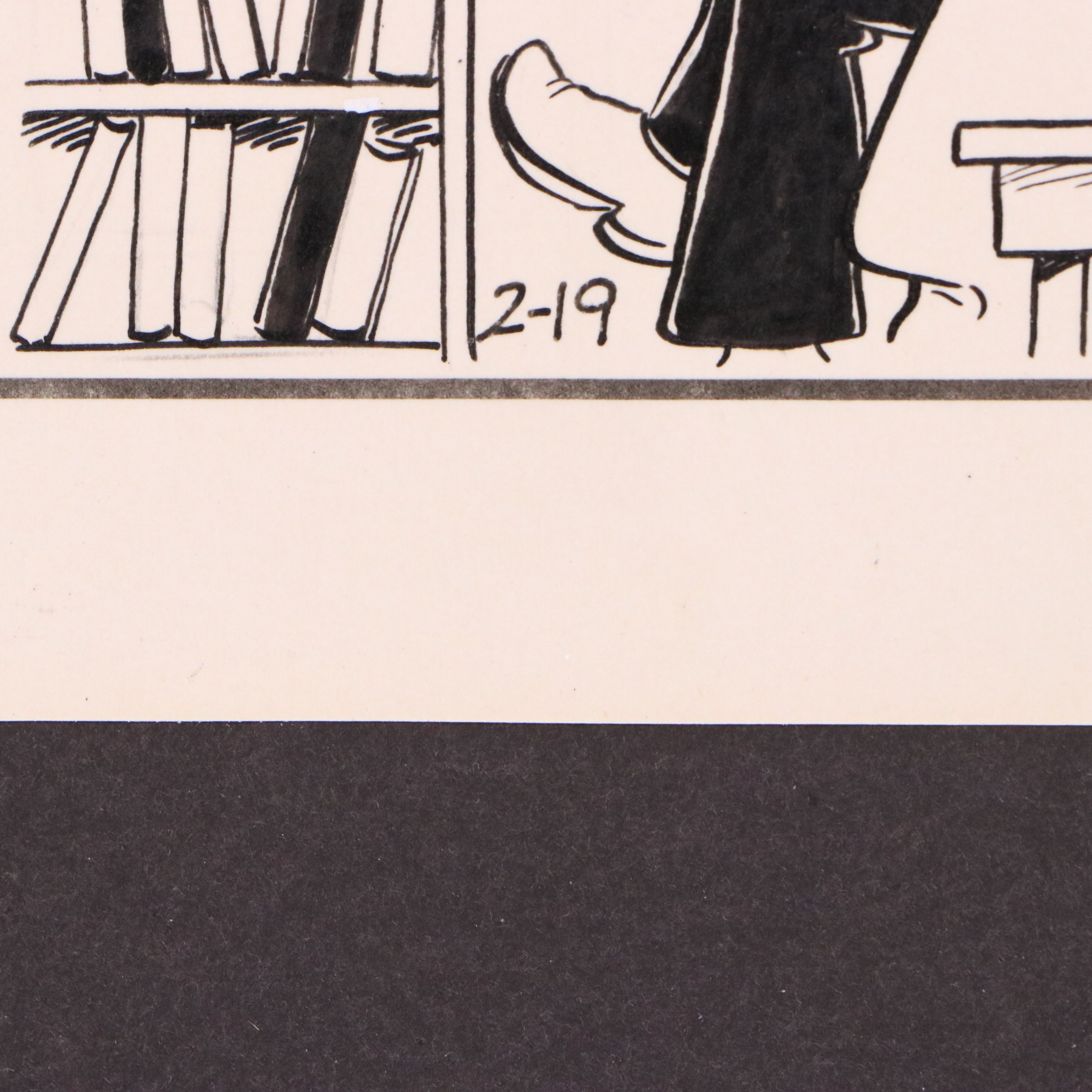 Garry Trudeau Cartoon Ink Illustration "Doonesbury," 1974