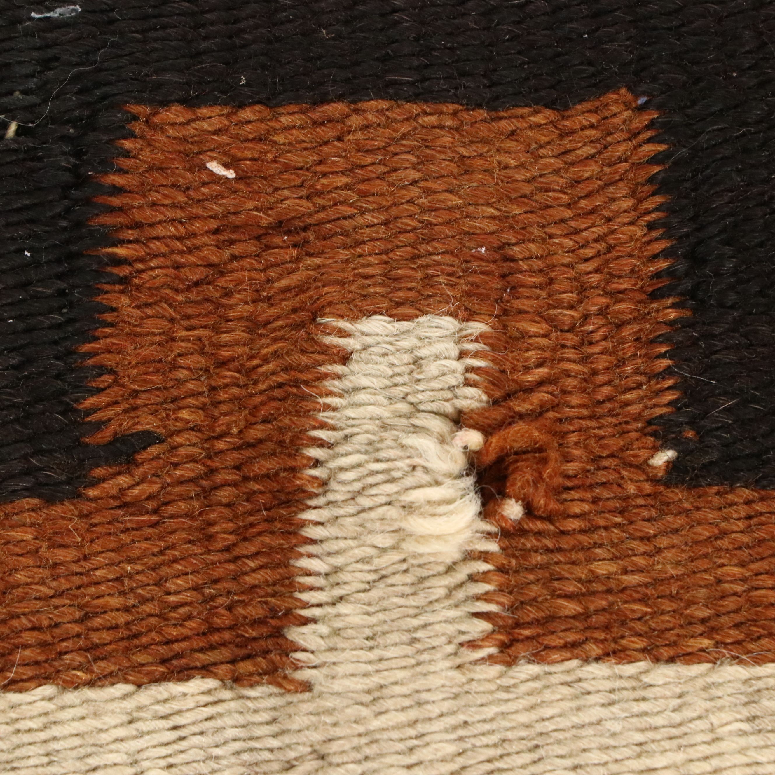 3'10 x 7'6 Handwoven Navajo Ganado Style Eye Dazzler Area Rug