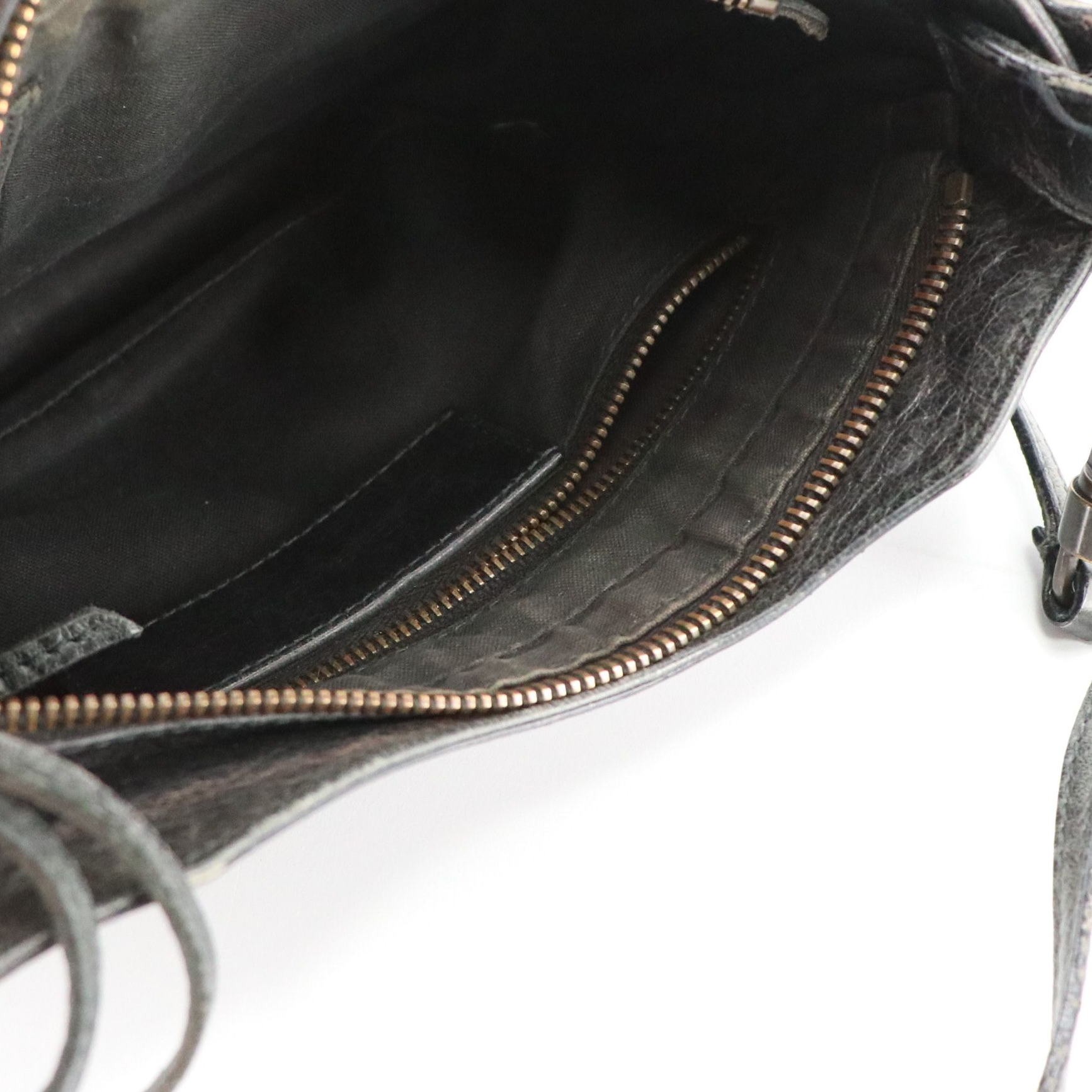 Balenciaga Hip Crossbody Bag in Gris Fossile Agneau Leather