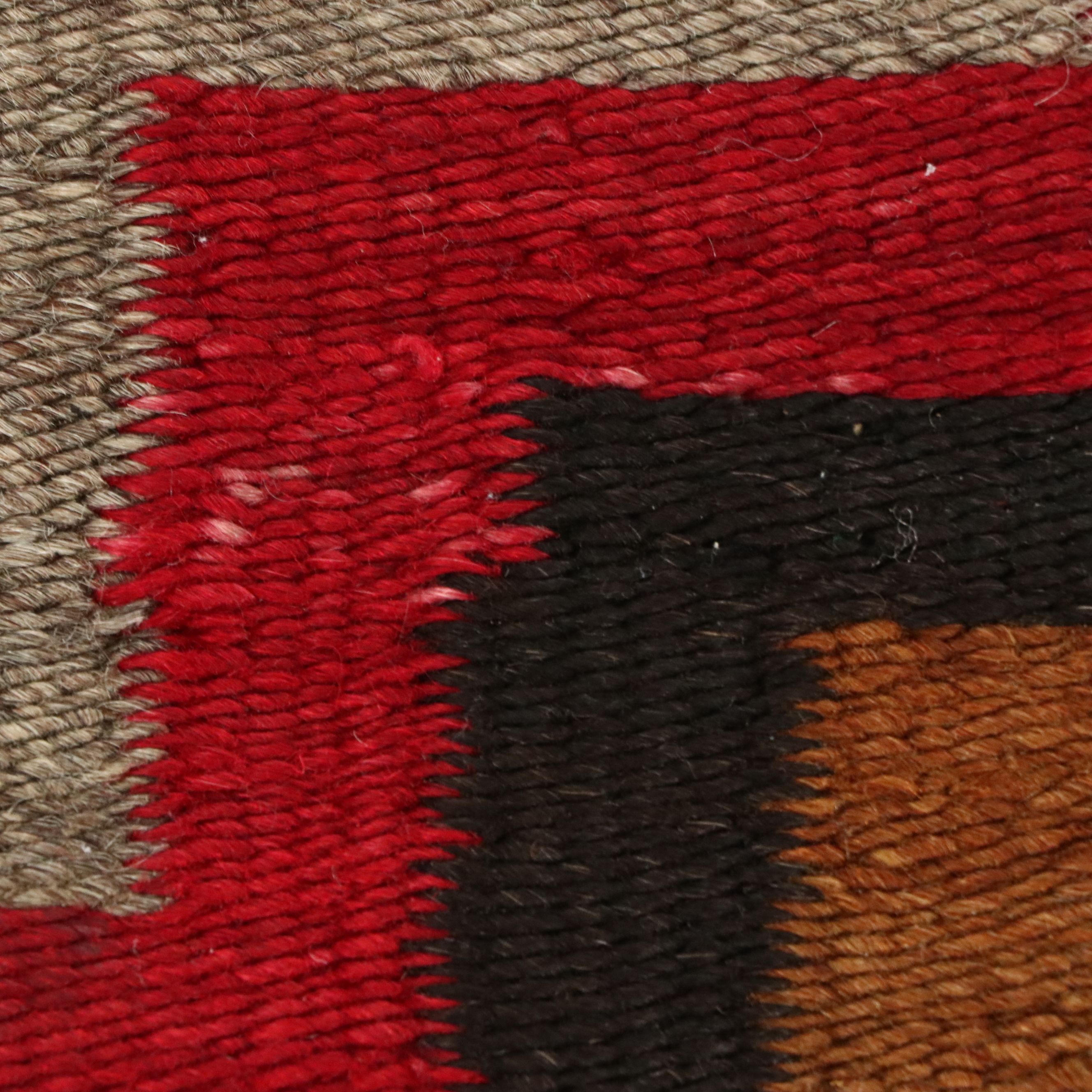 3'10 x 7'6 Handwoven Navajo Ganado Style Eye Dazzler Area Rug