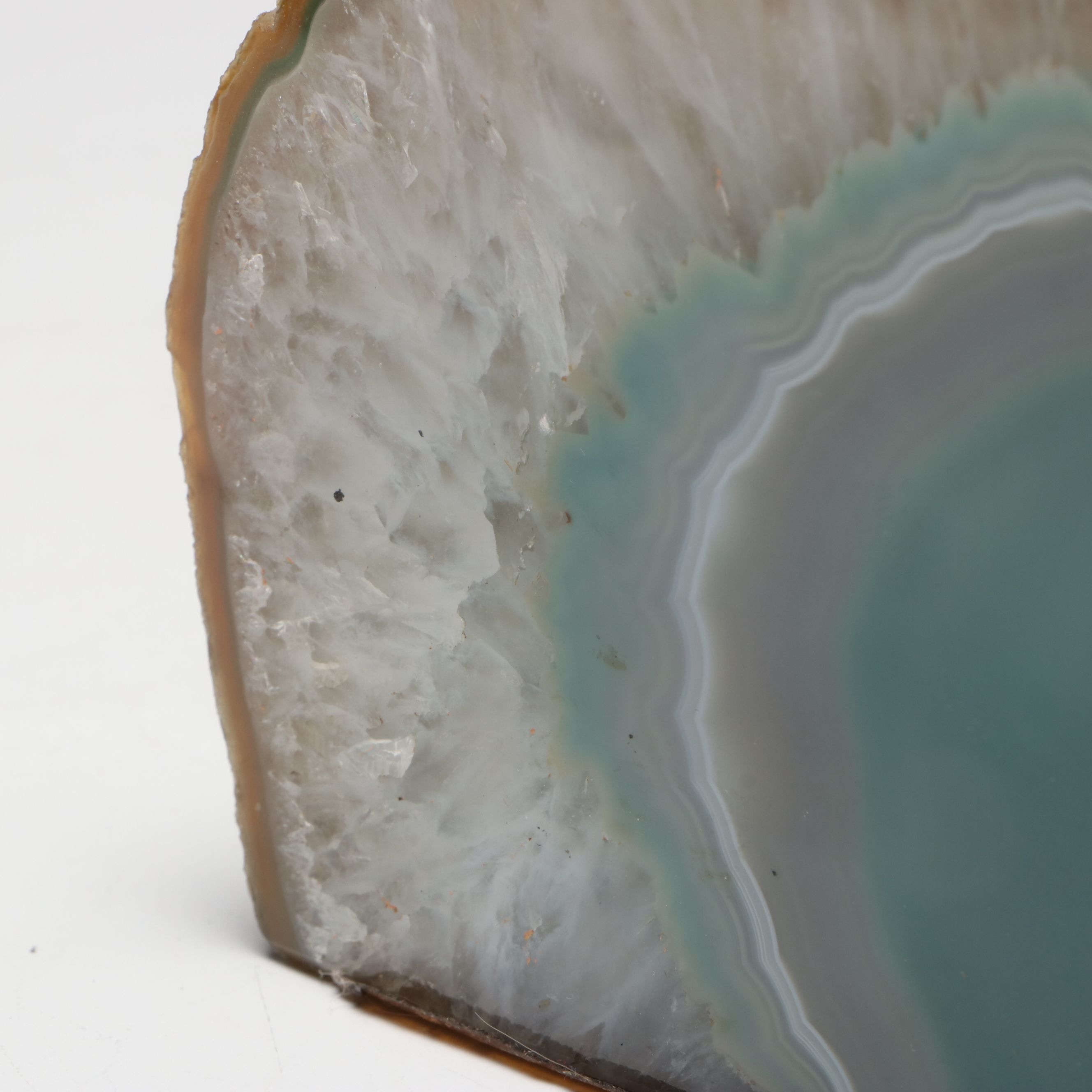 Polished Agate Geode Bookend