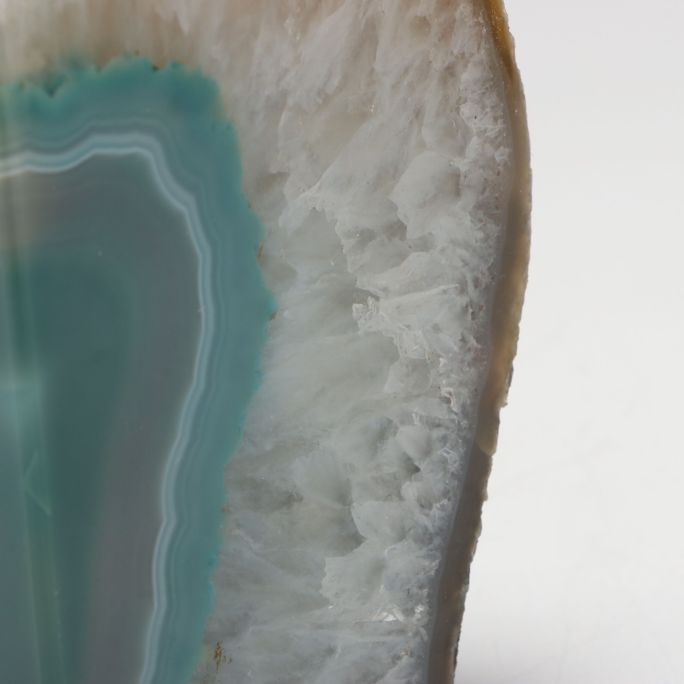 Polished Agate Geode Bookend