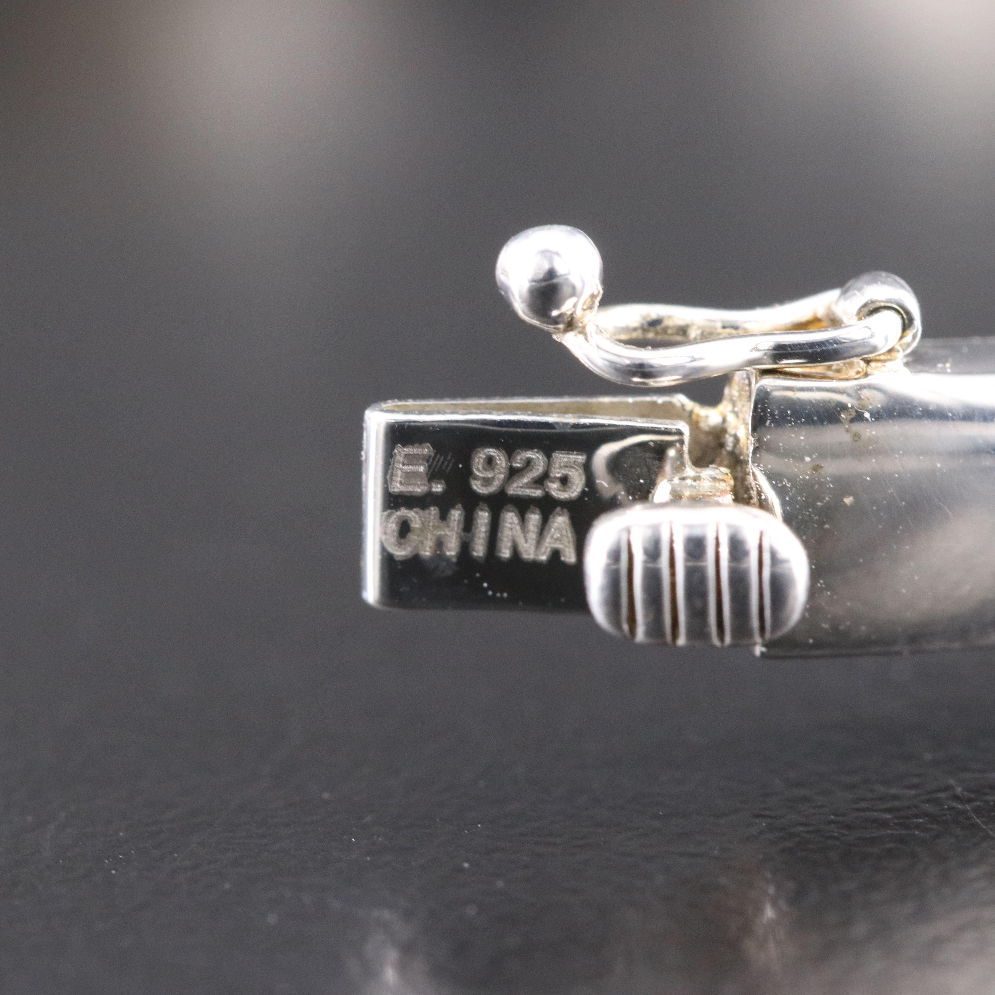 Sterling Tanzanite Hinged Bangle Bracelet