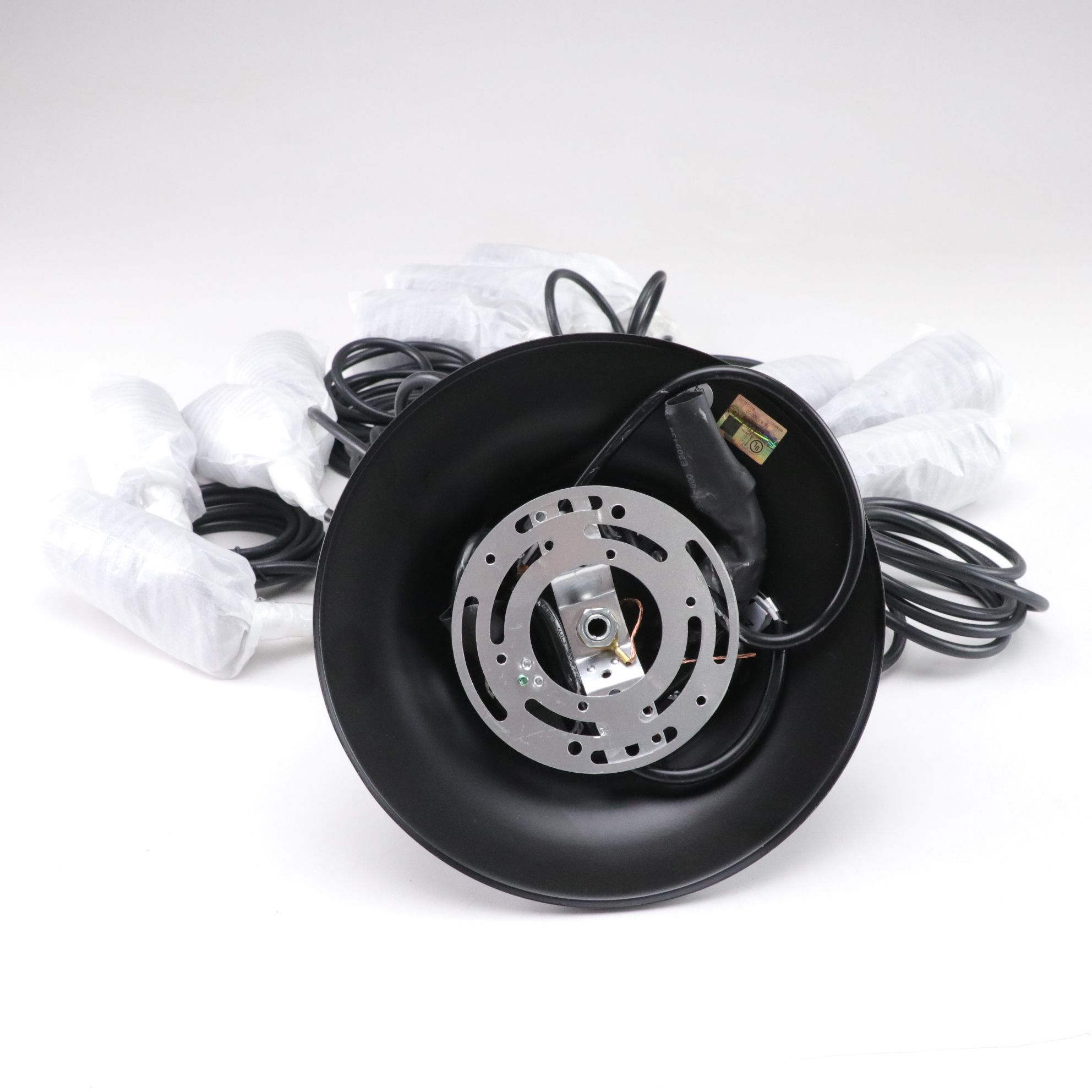 Light Society Industrial Matte Black Tentacle 10-Light Chandelier