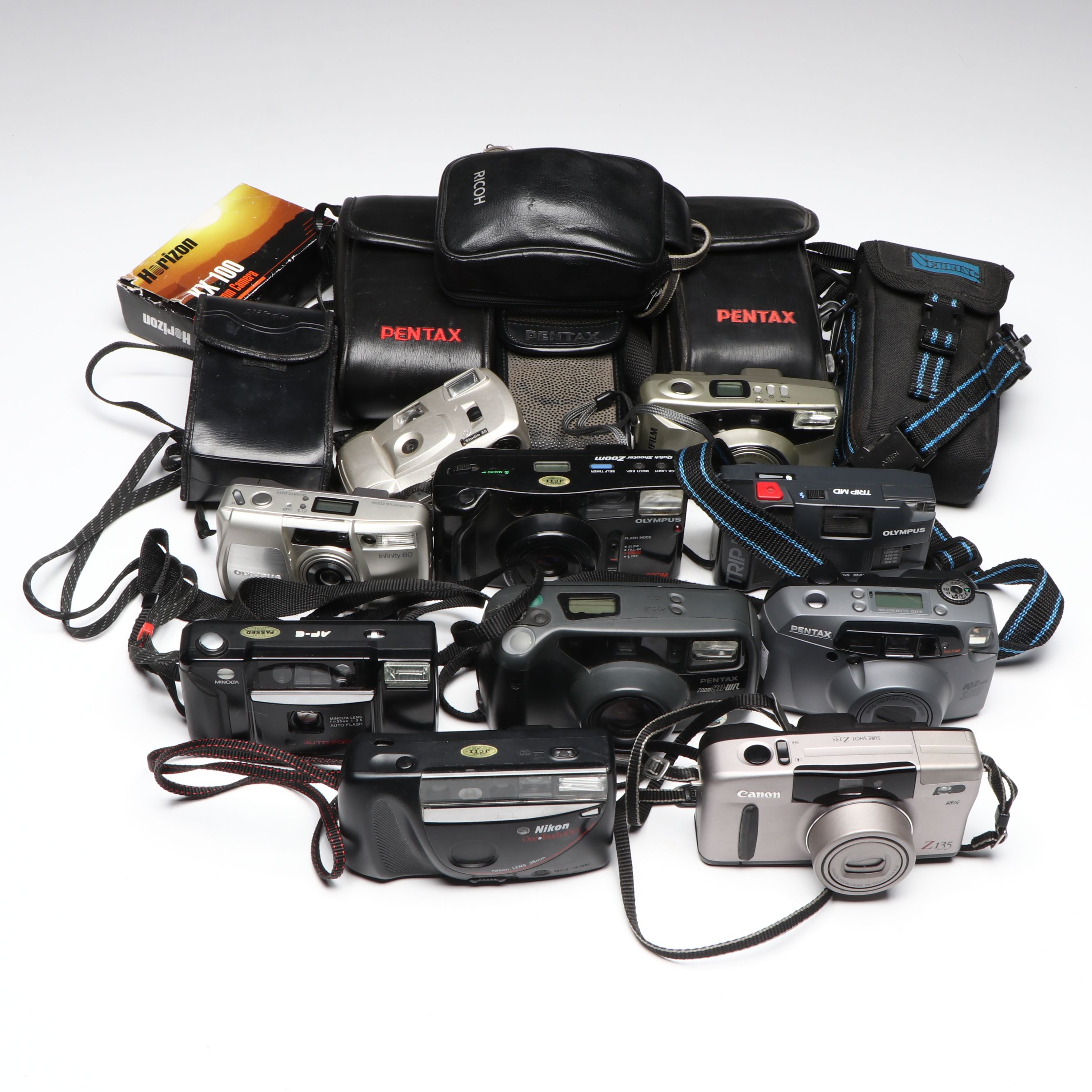 Canon Z135, Olympus Infinity 80 and Other Compact Film Cameras