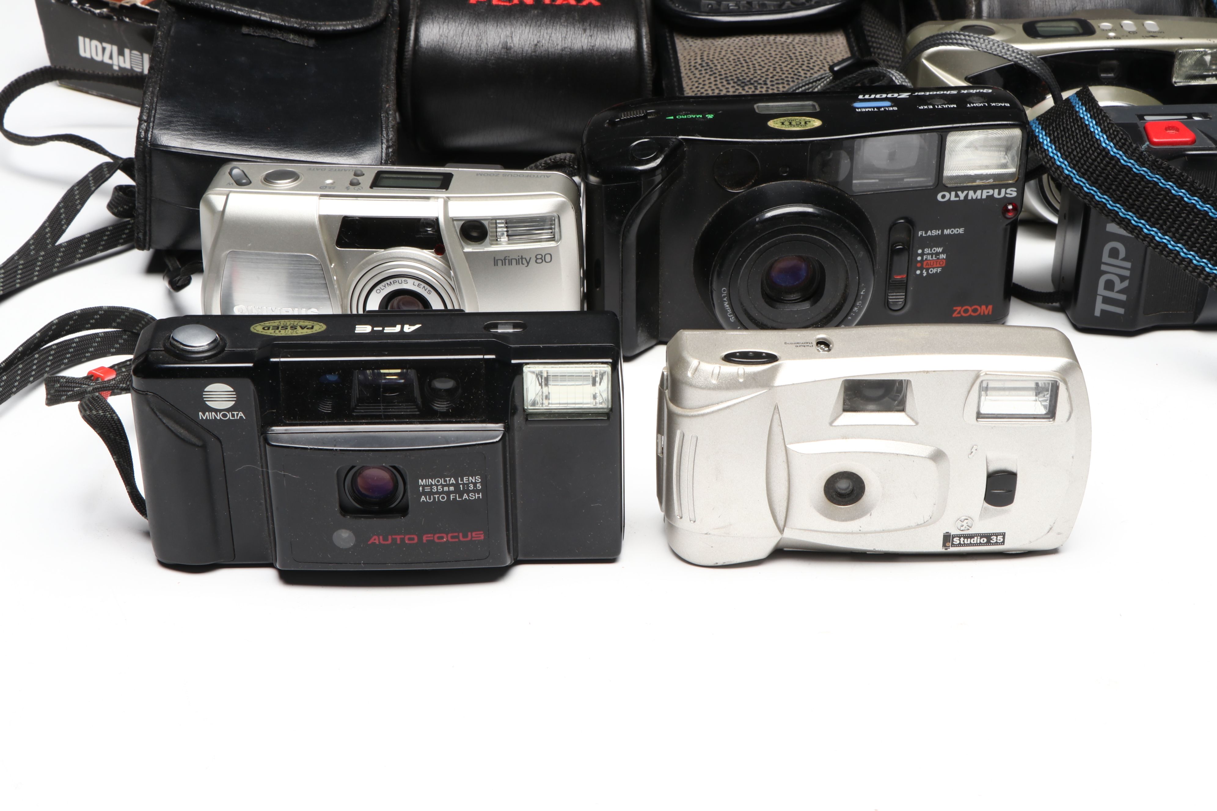 Canon Z135, Olympus Infinity 80 and Other Compact Film Cameras