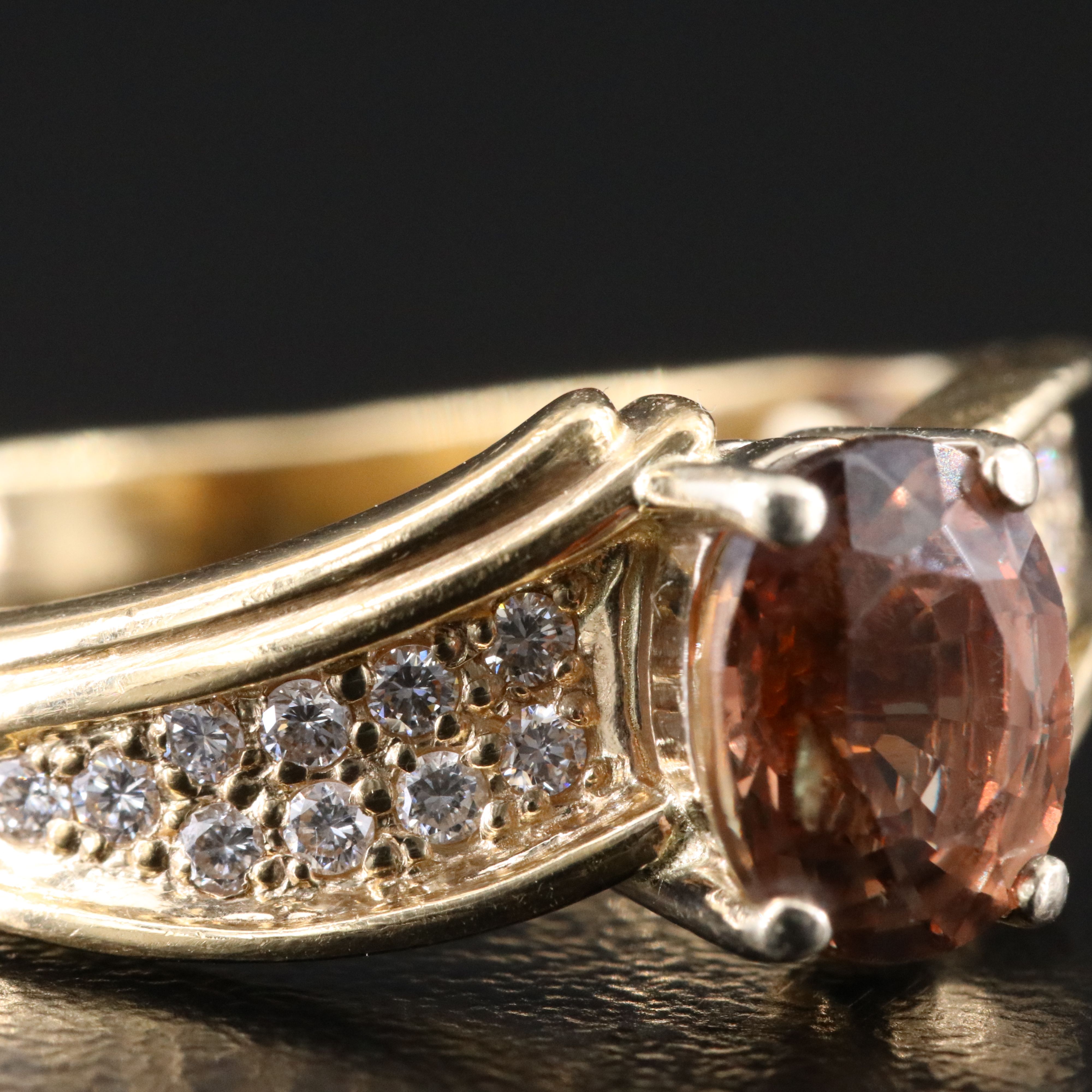 14K 1.92 CT Sapphire and Diamond Ring