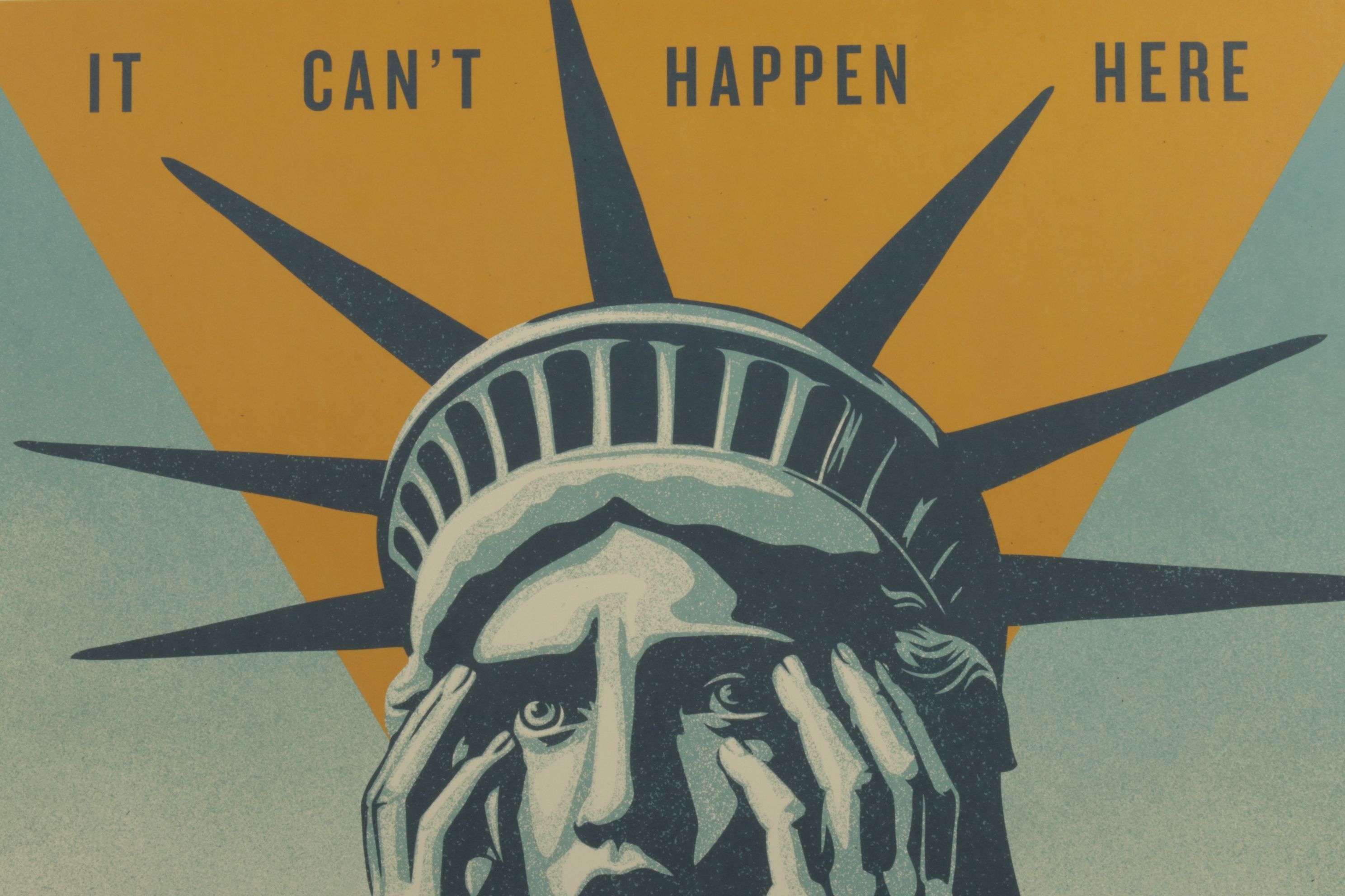 Shepard Fairey Offset Lithograph "Fall of Freedom Liberty", 2026