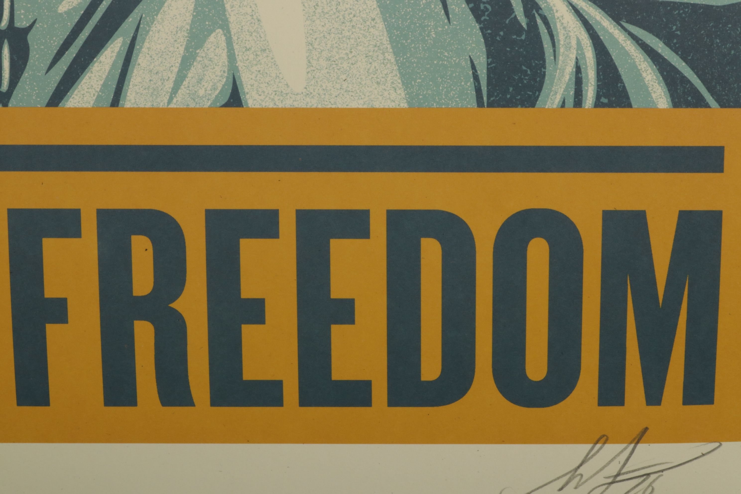 Shepard Fairey Offset Lithograph "Fall of Freedom Liberty", 2026