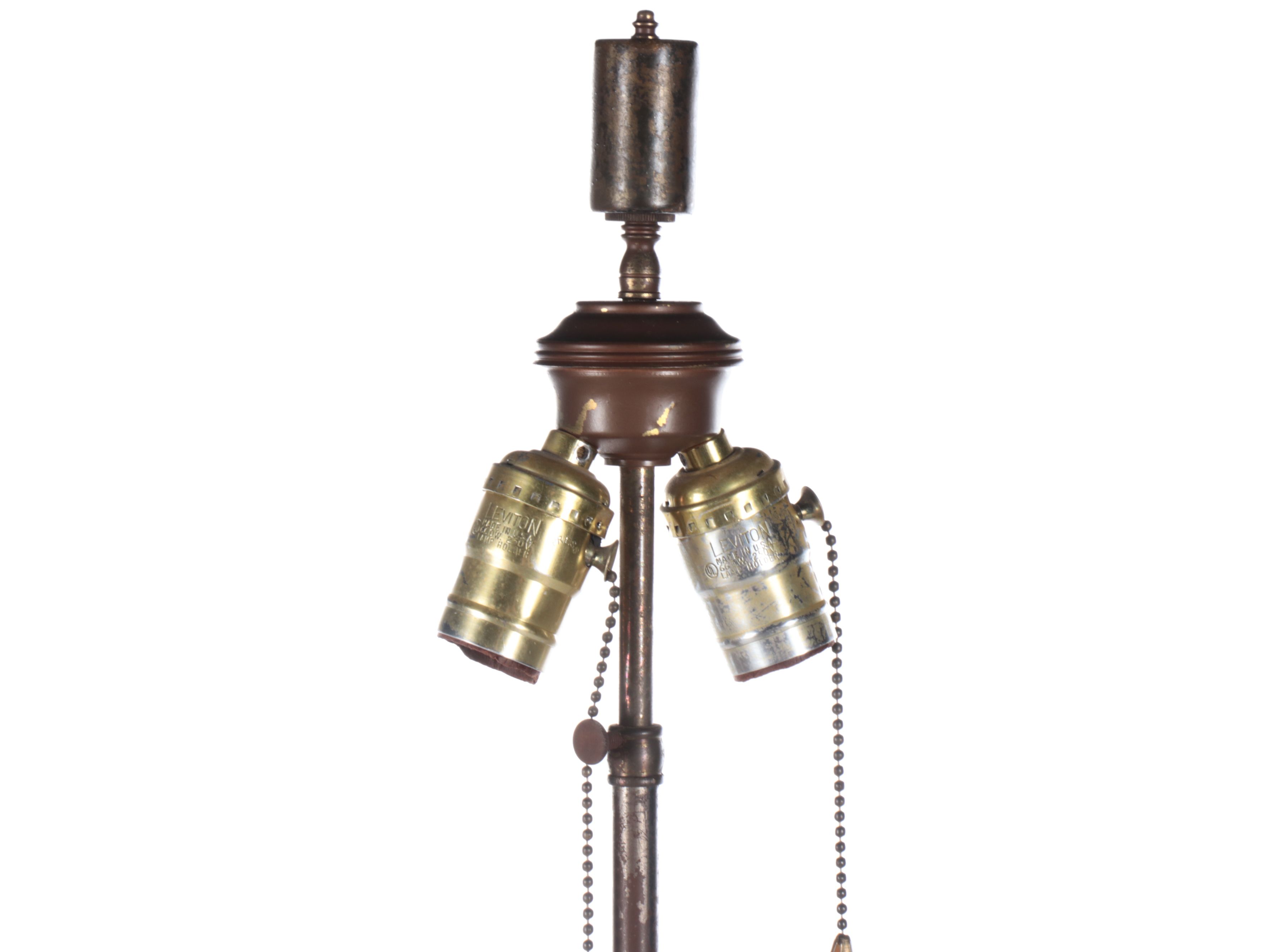 Bronzed Foil Finish Obelisk Floor Lamp, Late 20th Century