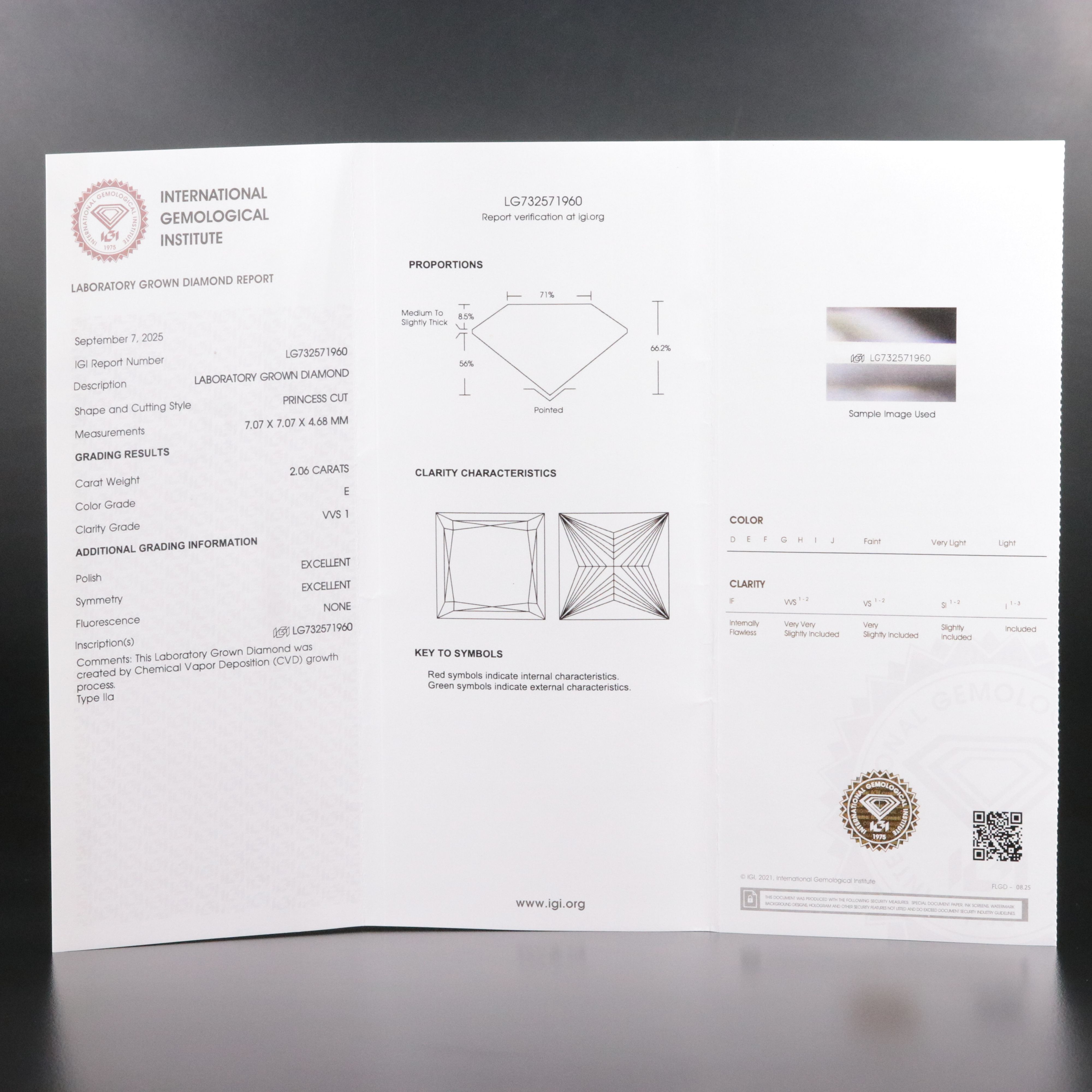 18K 4.13 CTW Lab Grown Diamond Solitaire Earrings with IGI Reports