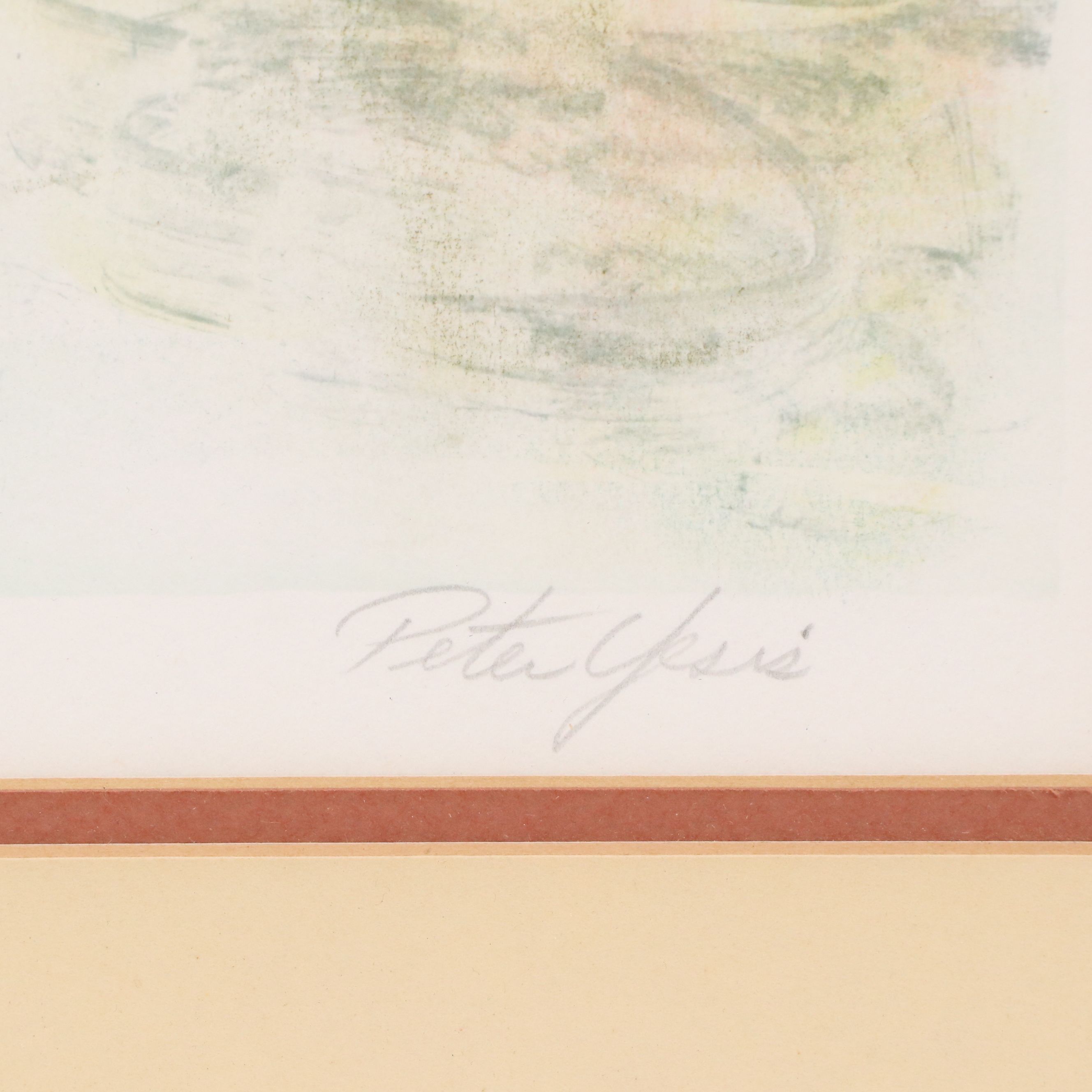 Peter Yesis Color Lithograph "Autumn Barn," Late 20th Century