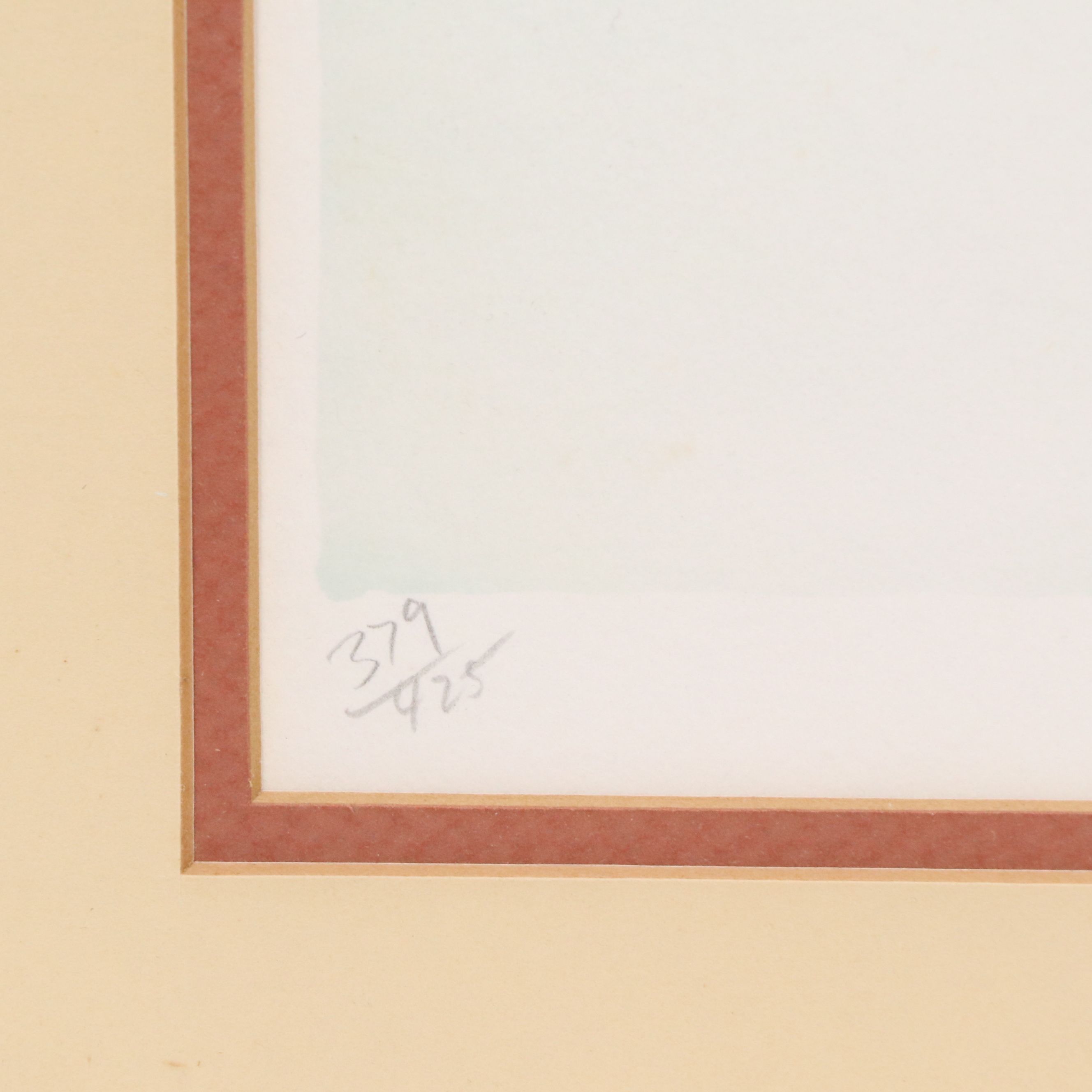 Peter Yesis Color Lithograph "Autumn Barn," Late 20th Century