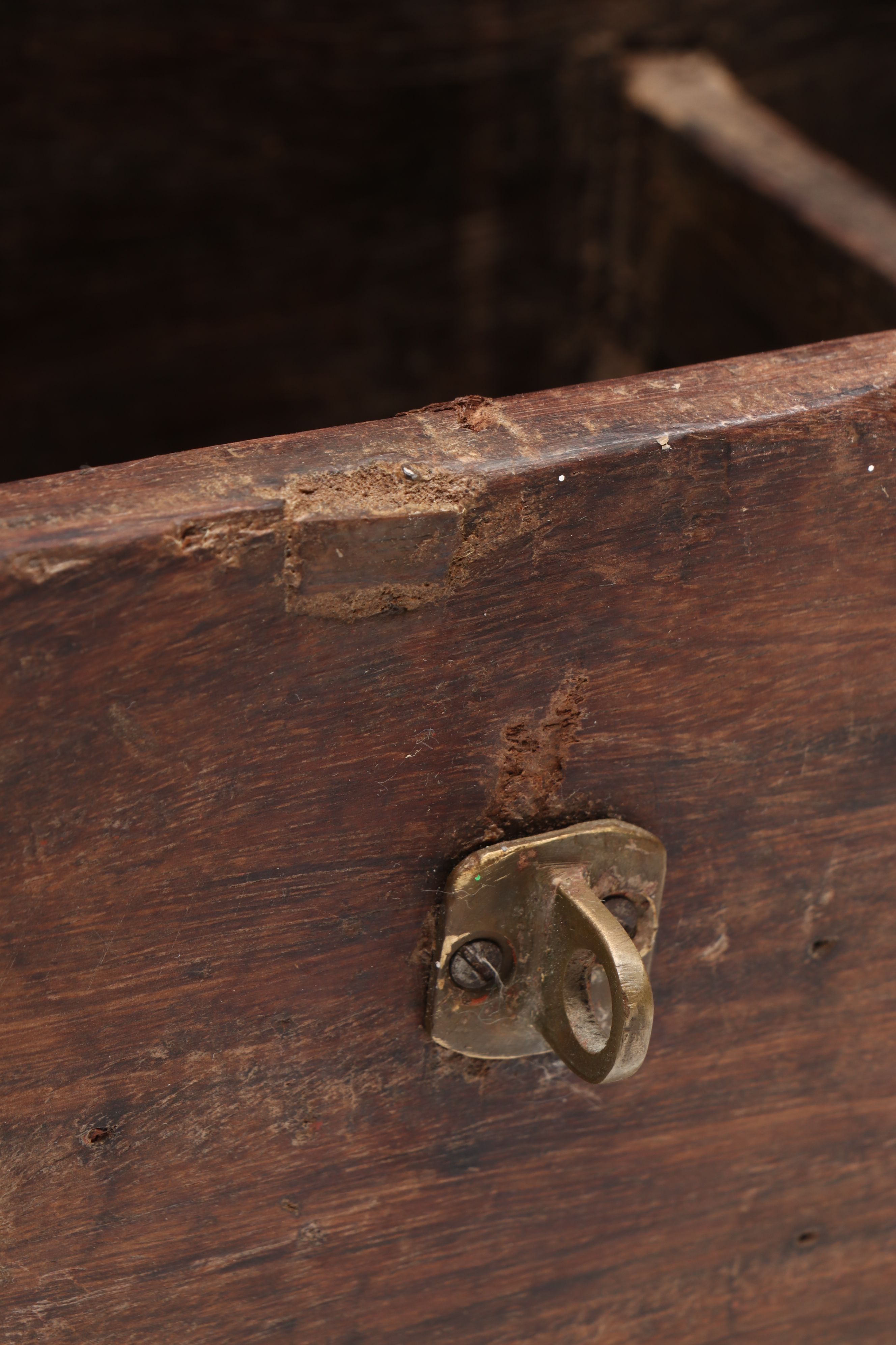 Tapestry Top Wooden Footstool with Wooden Money Box