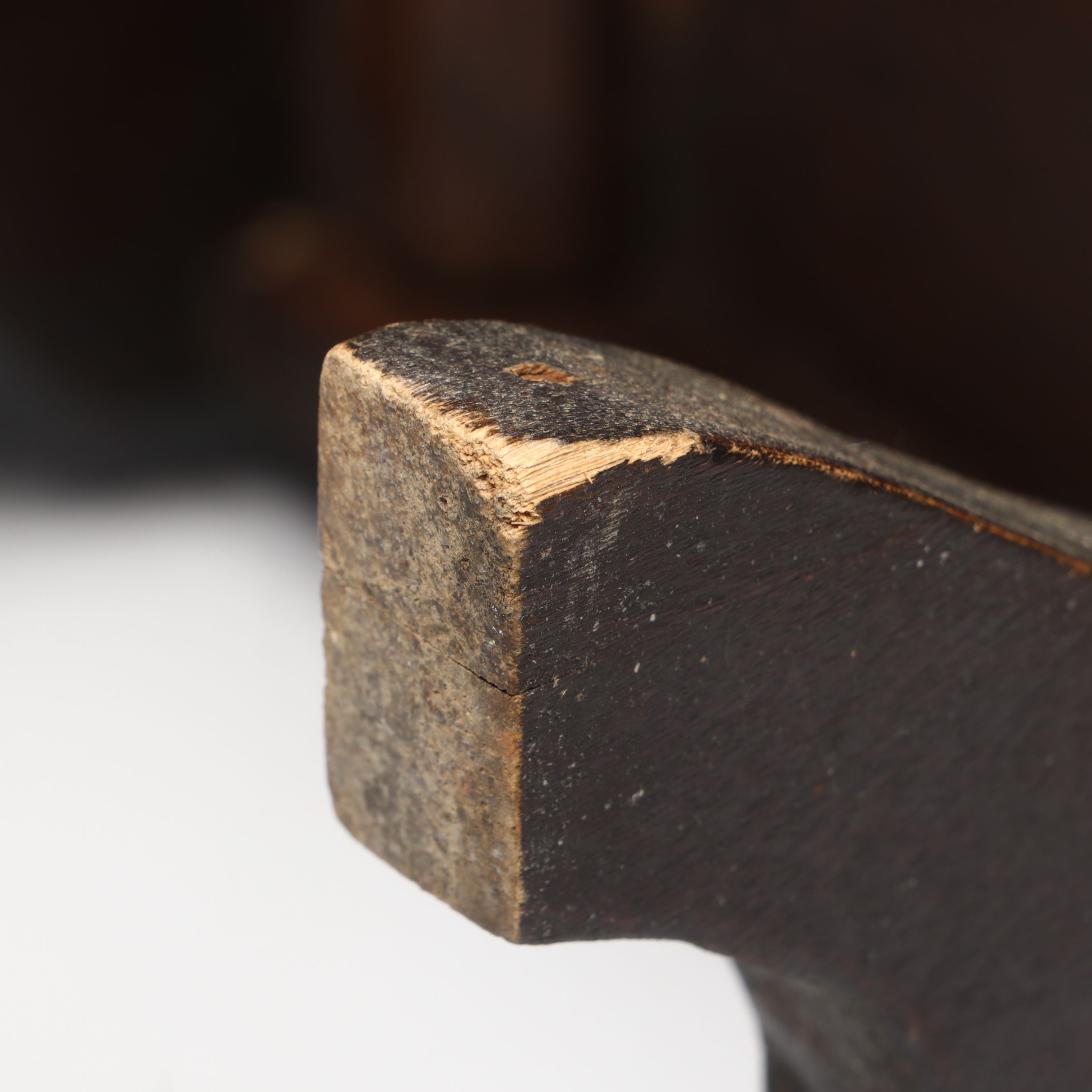 Tapestry Top Wooden Footstool with Wooden Money Box