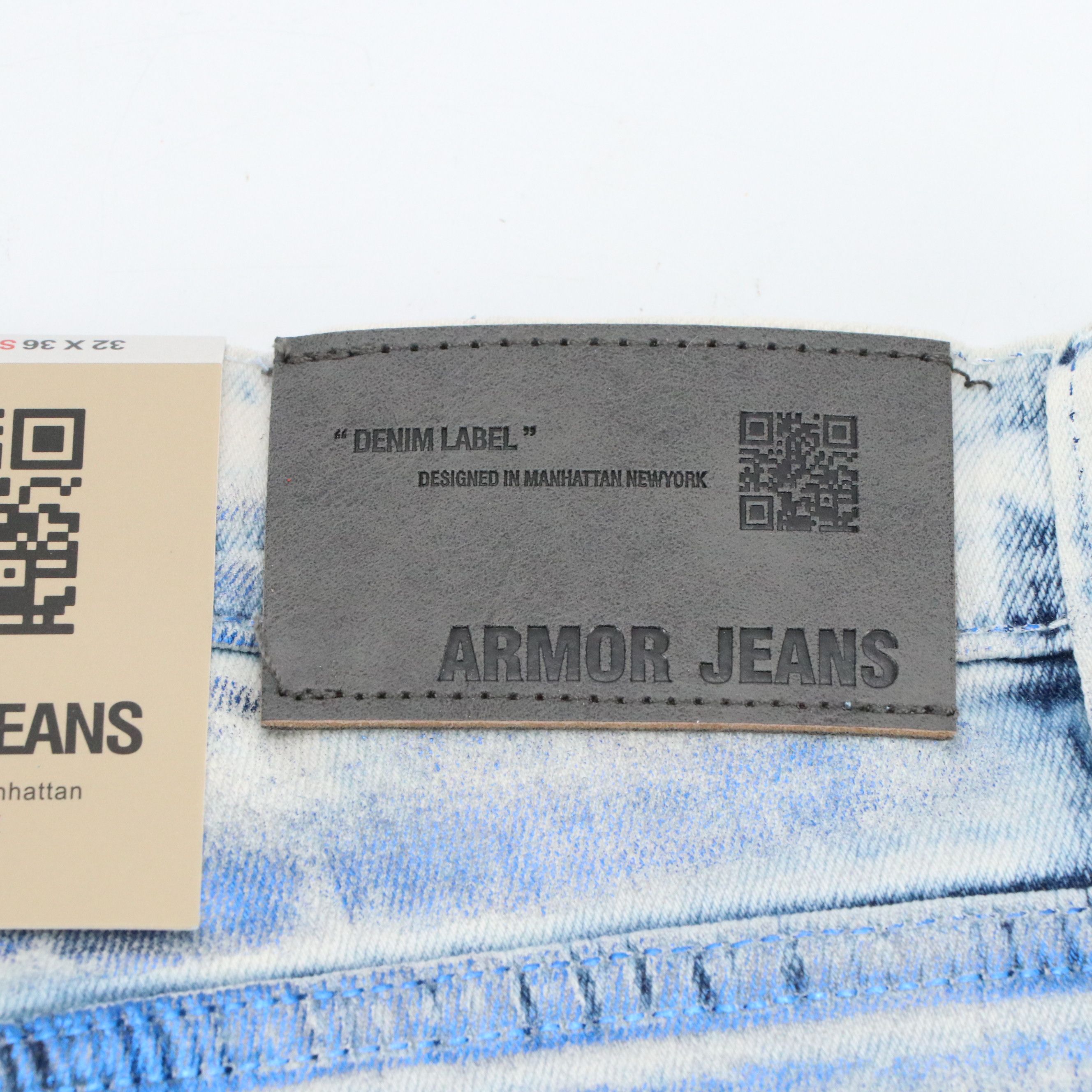 Men's Armor Jeans Foil Wash Stacked Jeans and Young LA Scuba Cargo Sweatpants