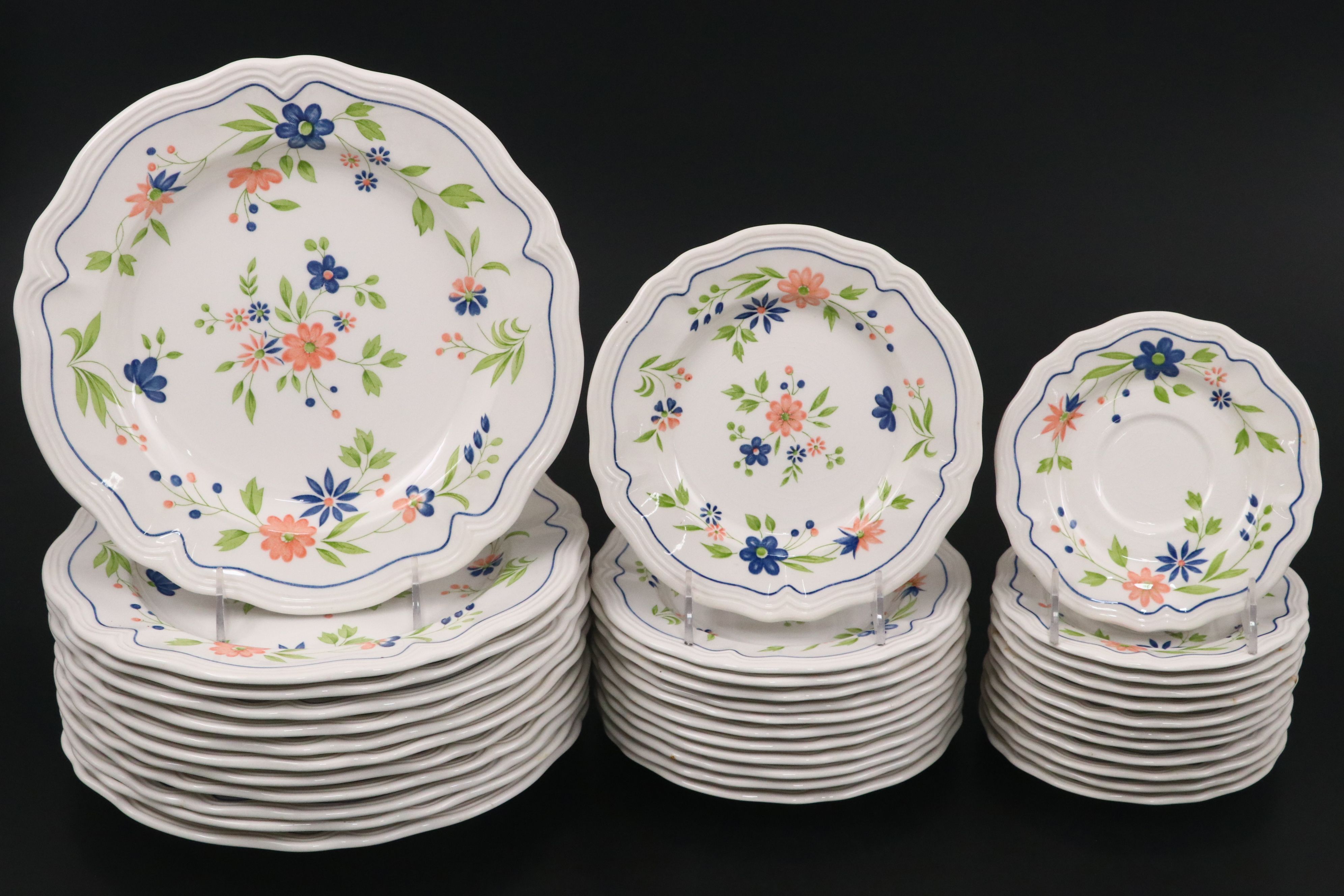 Sears "Country French" Floral Ceramic Dinnerware, 1970s