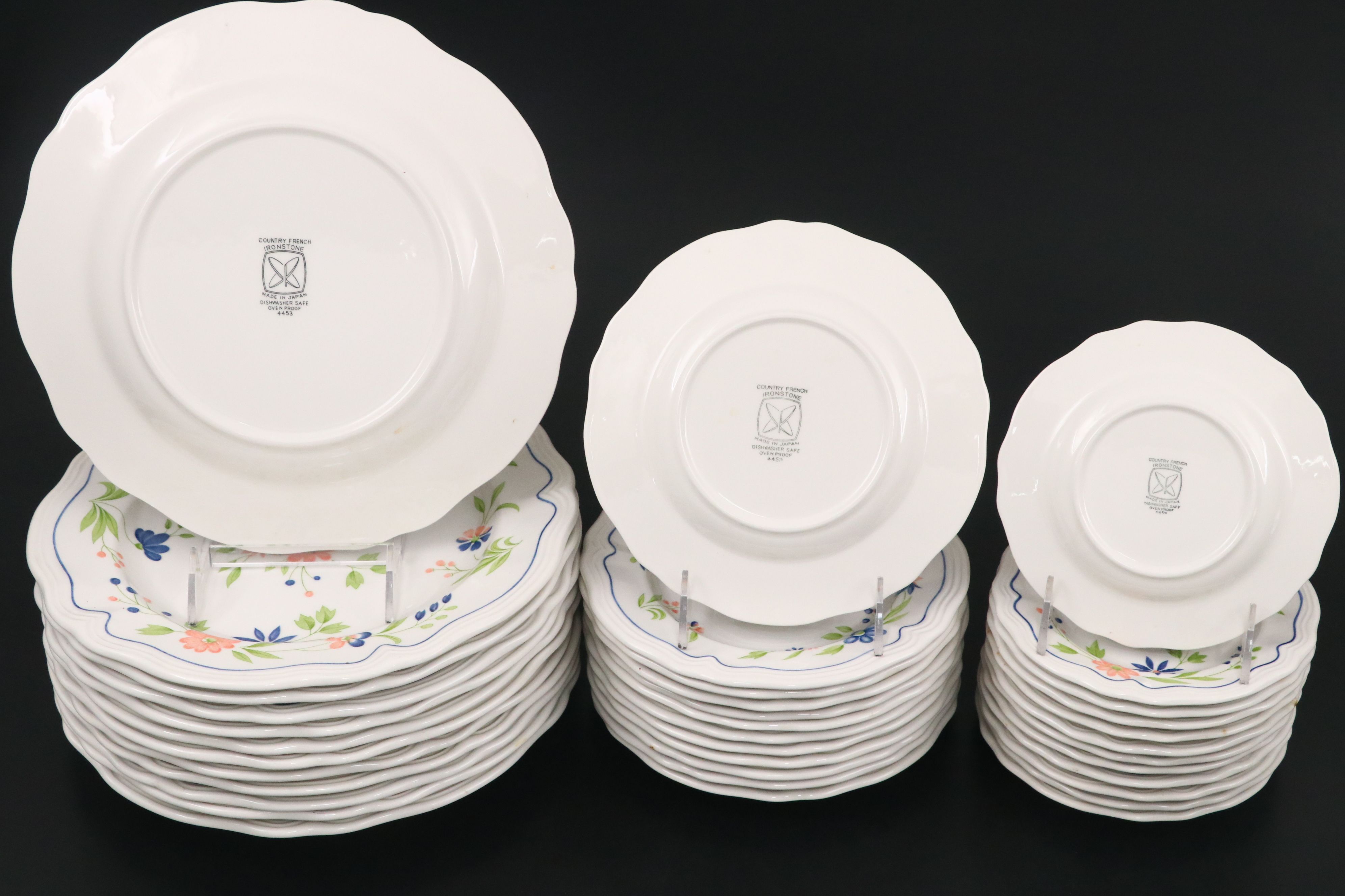 Sears "Country French" Floral Ceramic Dinnerware, 1970s