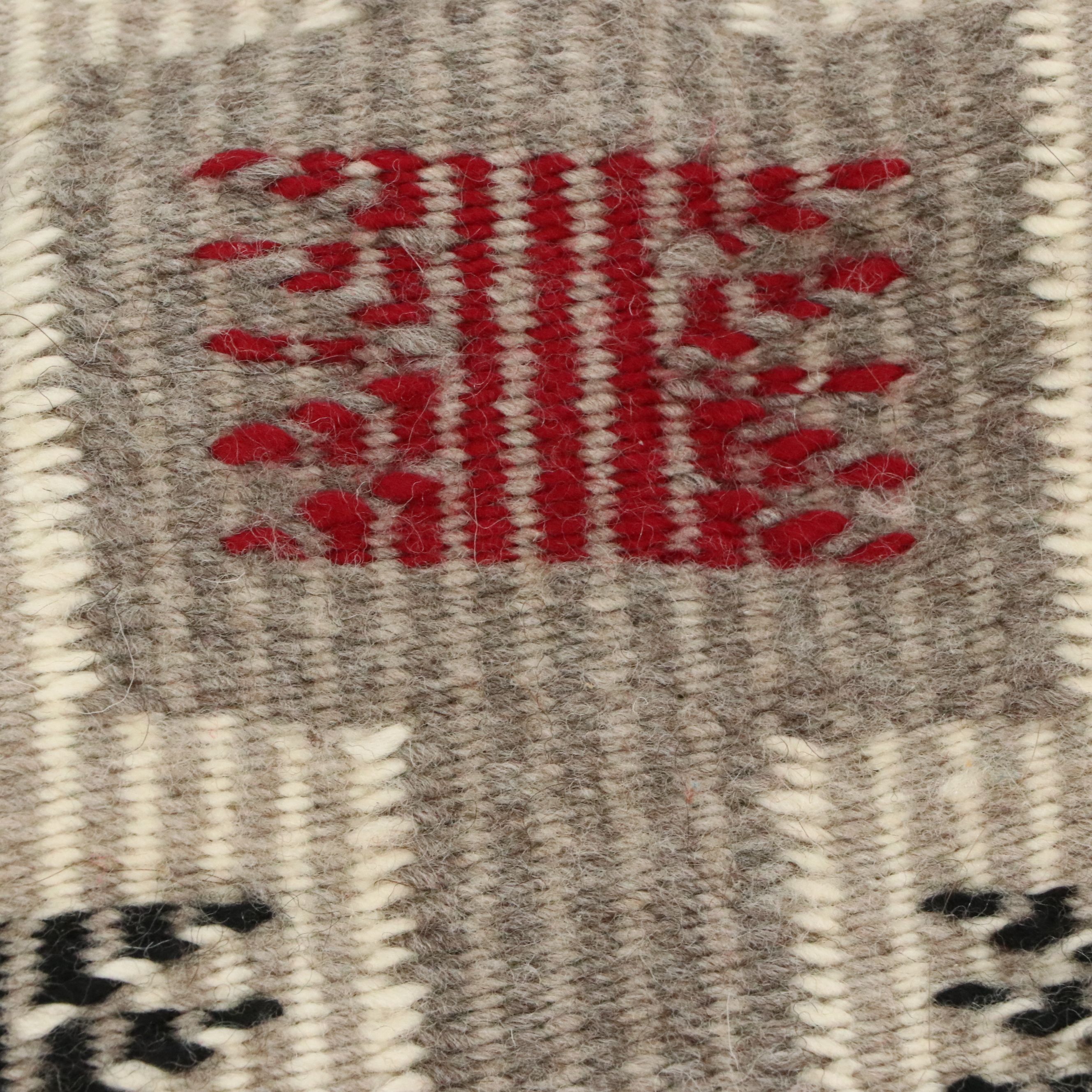3'7 x 5'1 Handwoven Southwestern Style Area Rug
