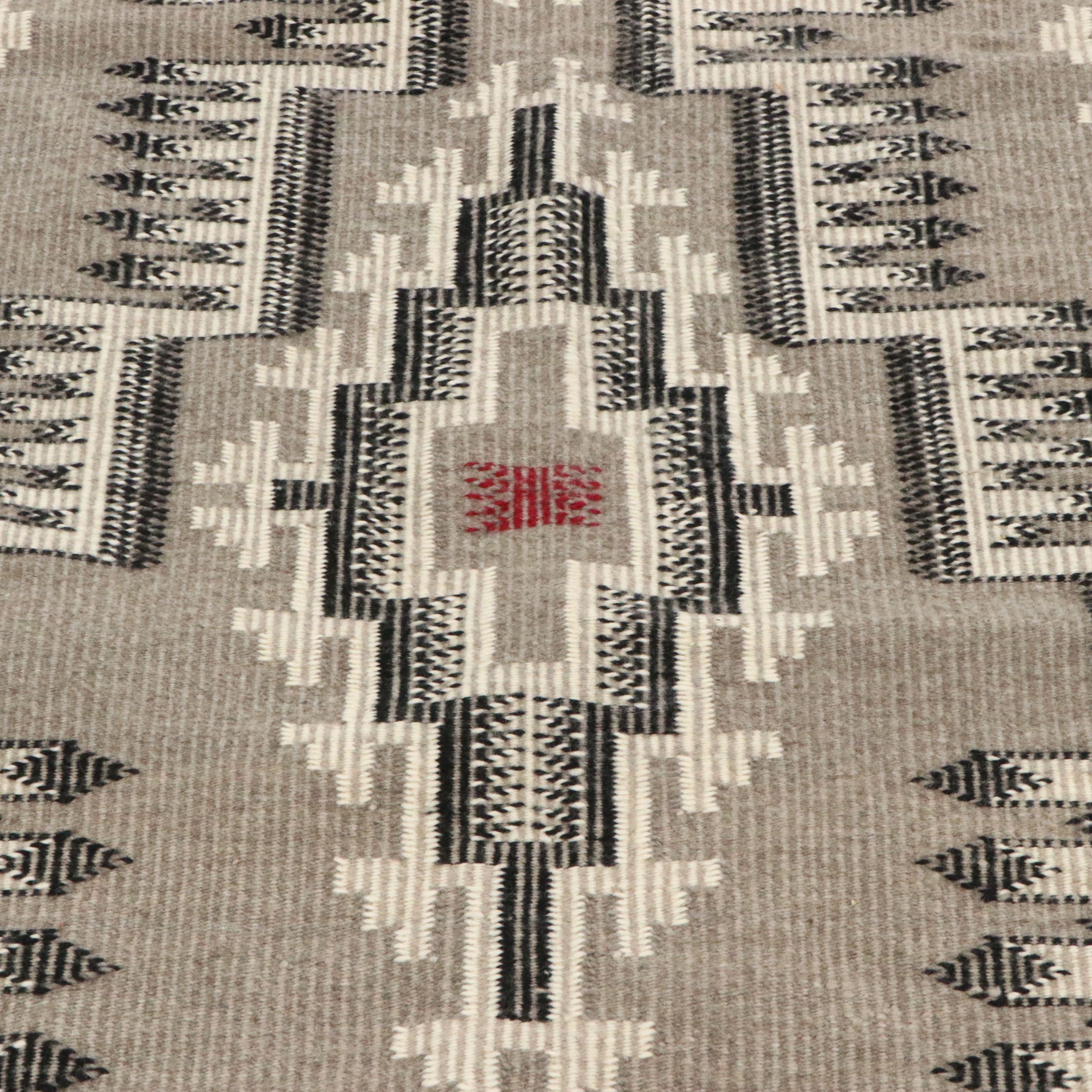 3'7 x 5'1 Handwoven Southwestern Style Area Rug