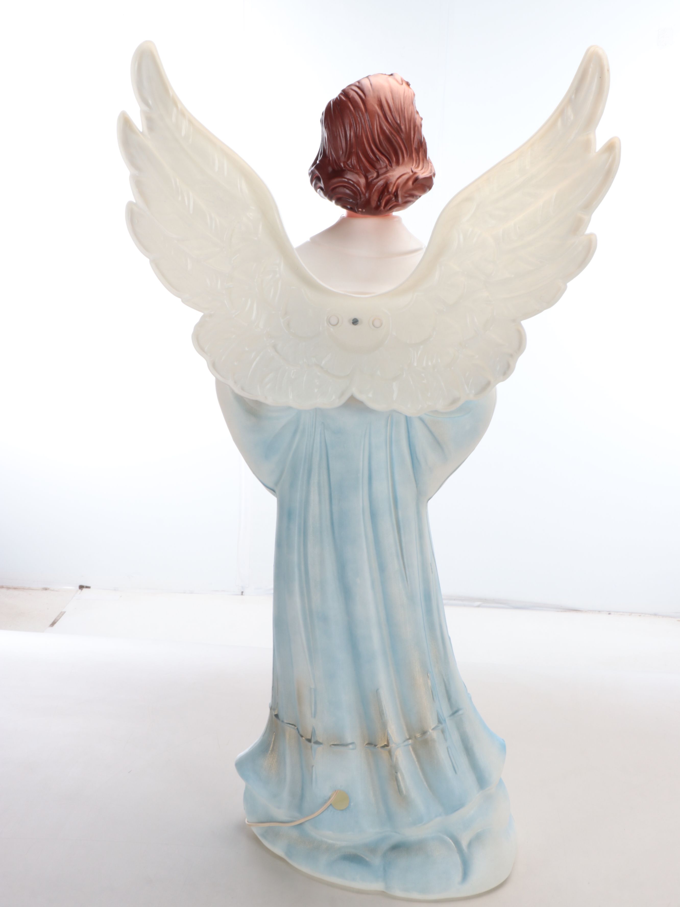 Original Illuminated "Christmas Angel Singer" Seasonal Décor, Late 20th Century