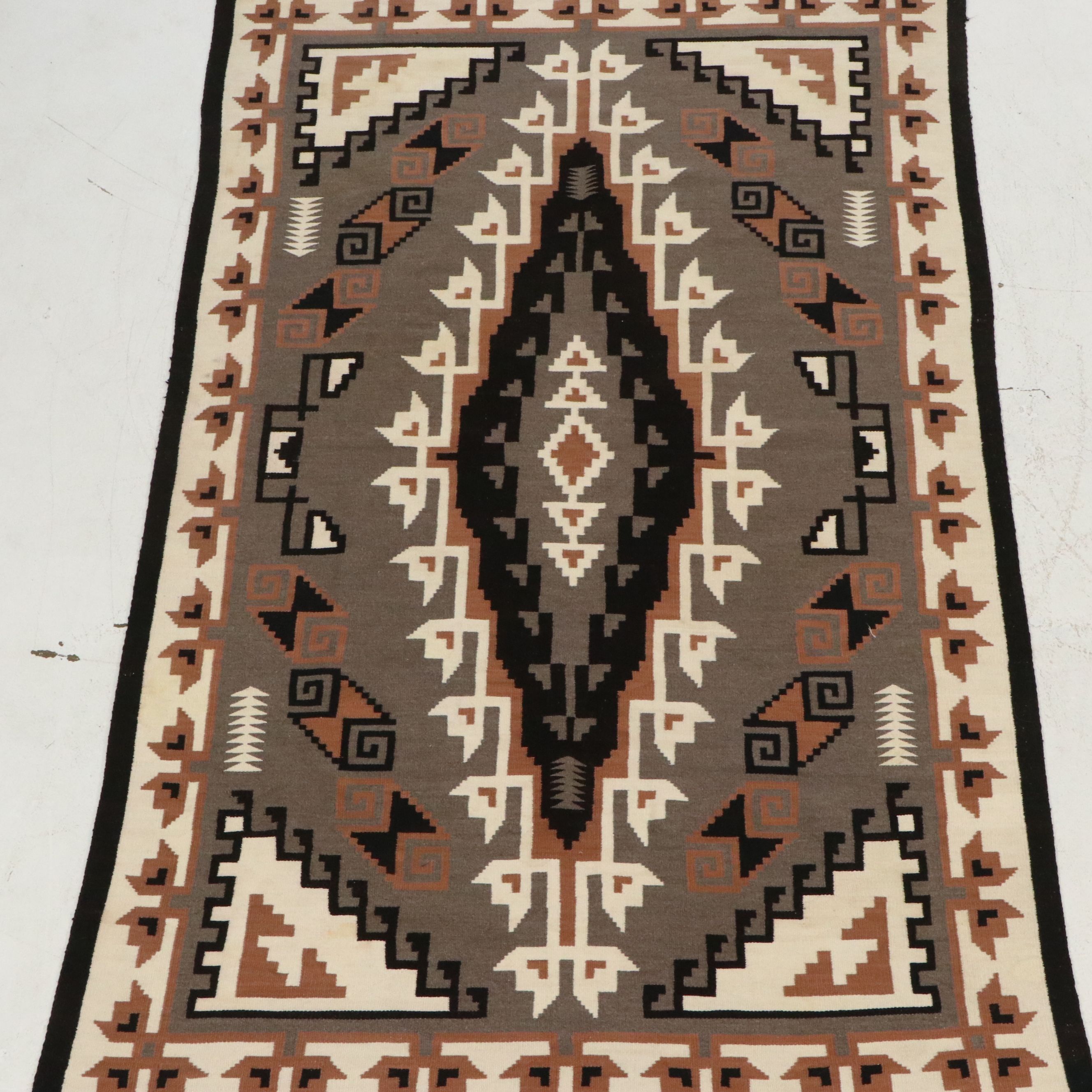 5'4 x 8'11 Handwoven Navajo Eye Dazzler Area Rug