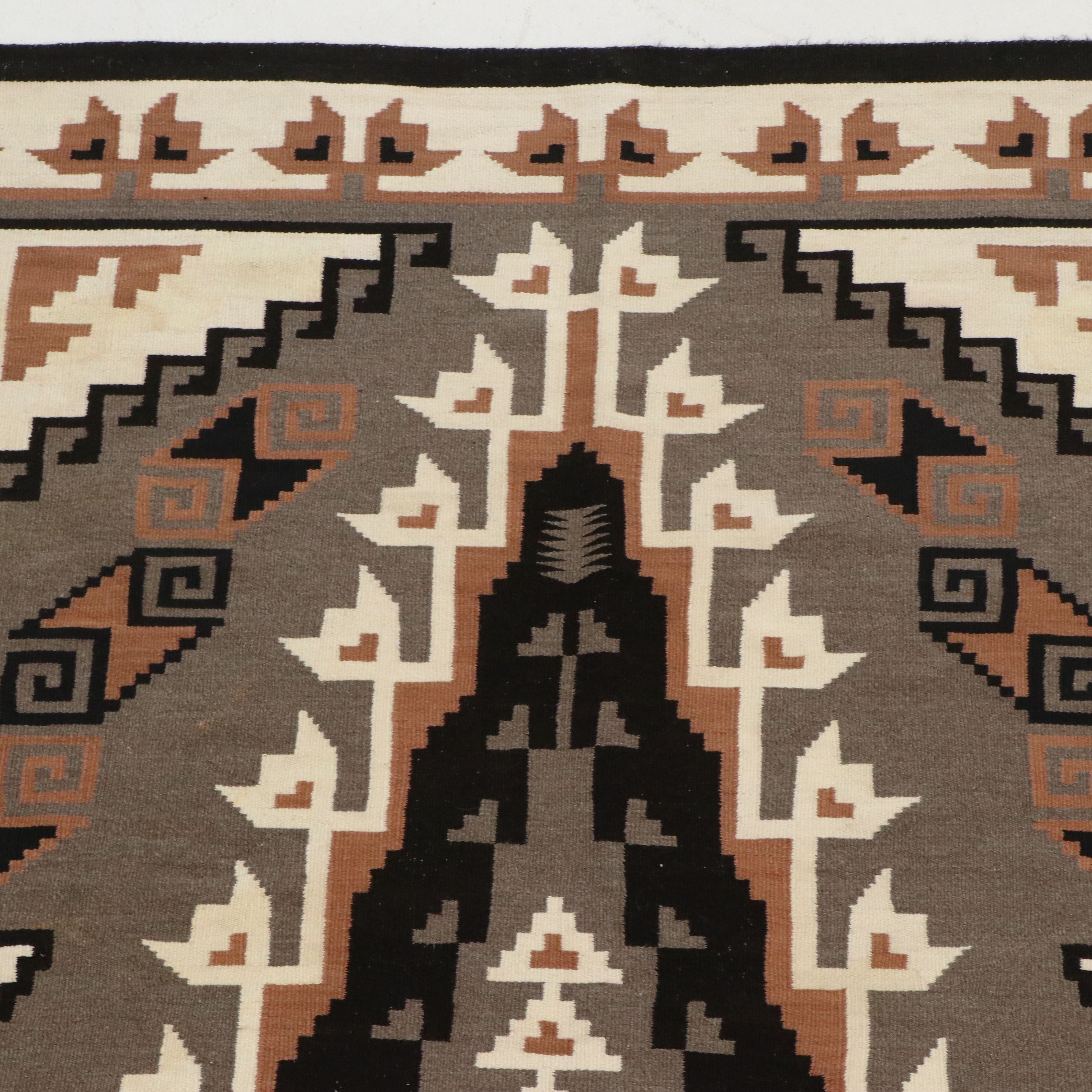 5'4 x 8'11 Handwoven Navajo Eye Dazzler Area Rug