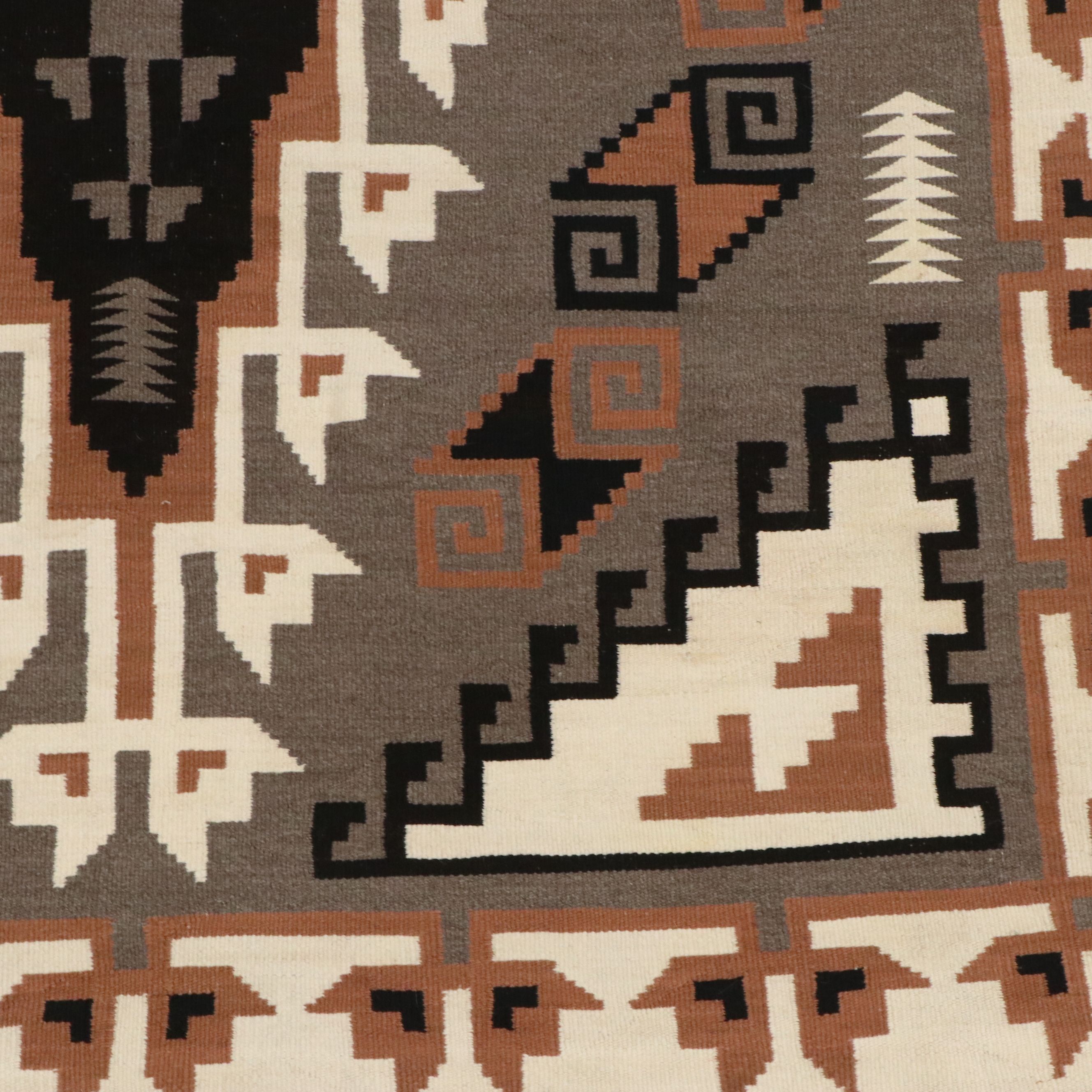 5'4 x 8'11 Handwoven Navajo Eye Dazzler Area Rug