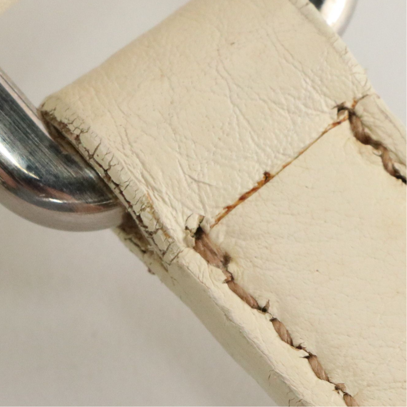 Prada Tote Bag in Antique White Leather