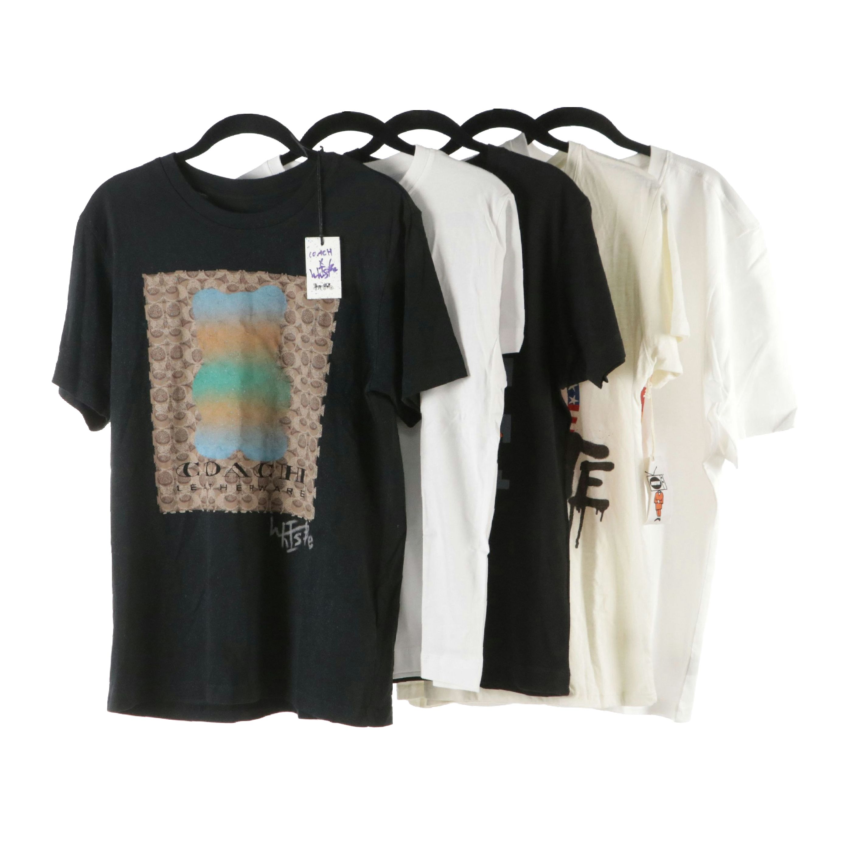 Graphic T-Shirts Including Coach x WhisBe, Damien Hirst x Invader, and More