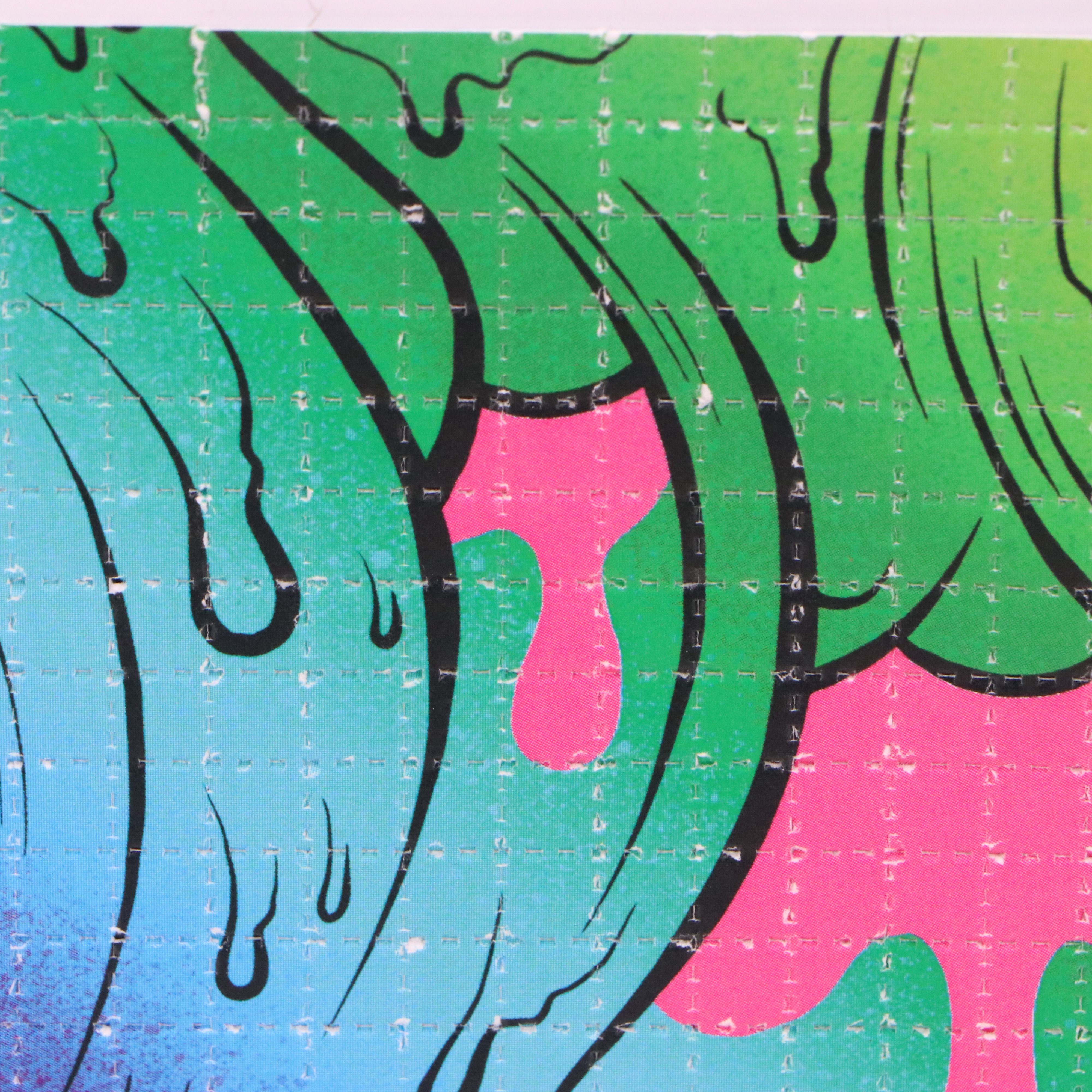 Buff Monster Blotter Paper Print "Melty Spray," 2019