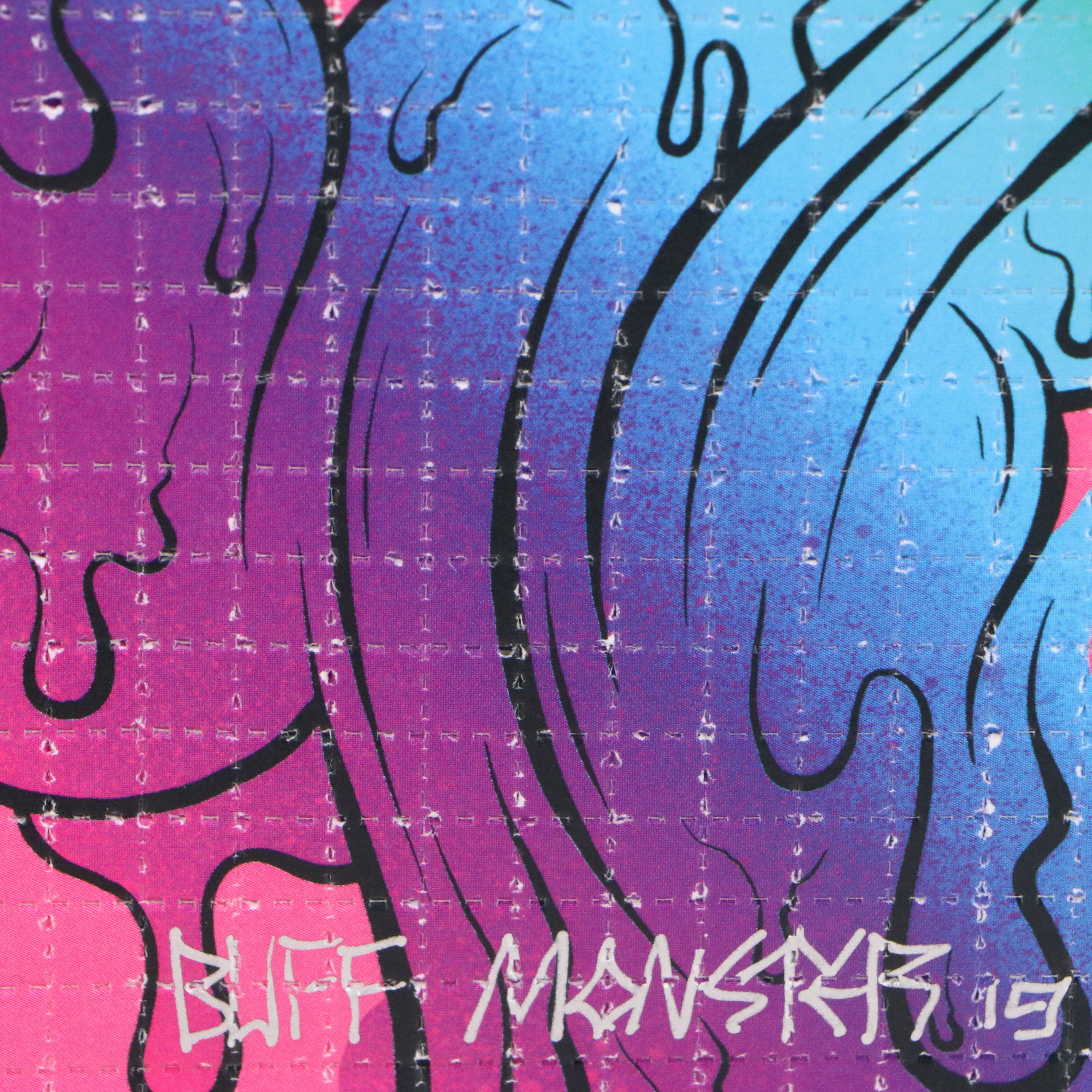 Buff Monster Blotter Paper Print "Melty Spray," 2019