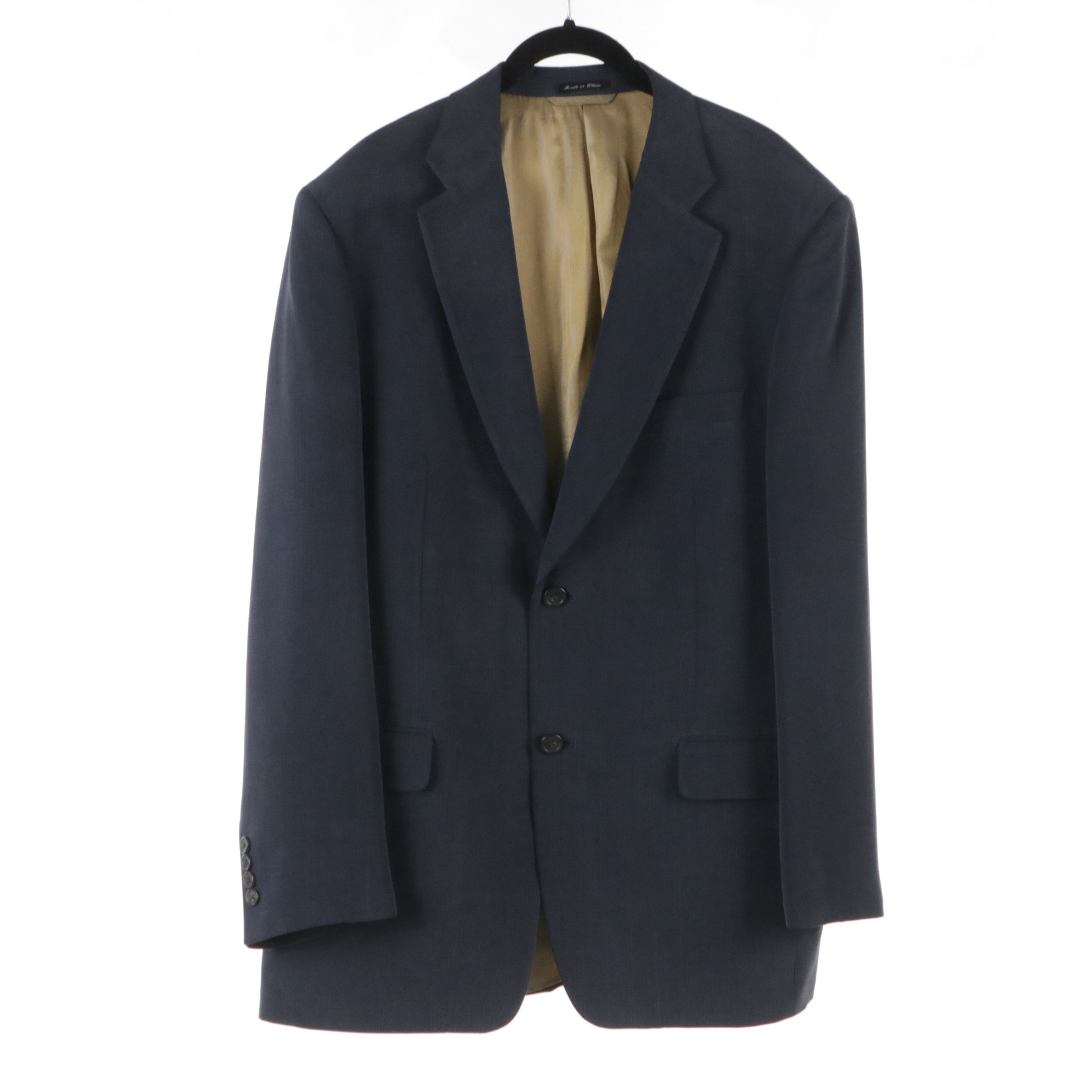 Men's Ibiza Salmon & Navy Blue Silk Sport Coats With Other Long Button Up Shirts