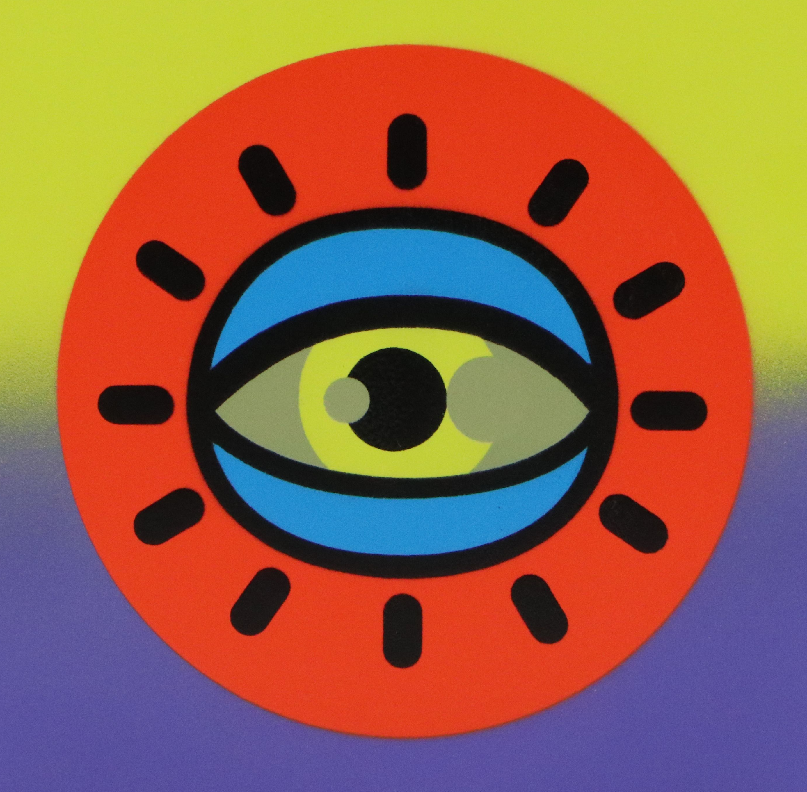 The Art of Chase Acrylic Painting of Abstract Eye, 2023