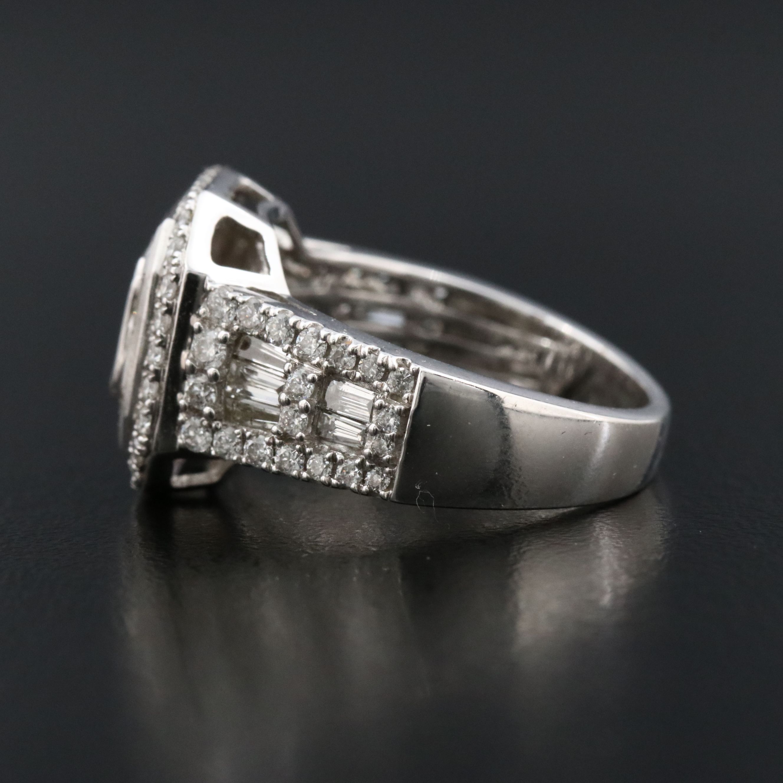 14K 1.93 CTW Diamond Halo Ring