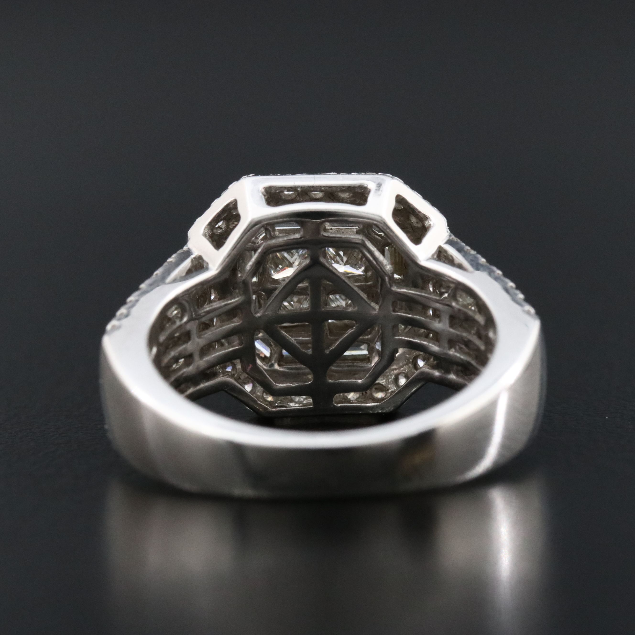 14K 1.93 CTW Diamond Halo Ring